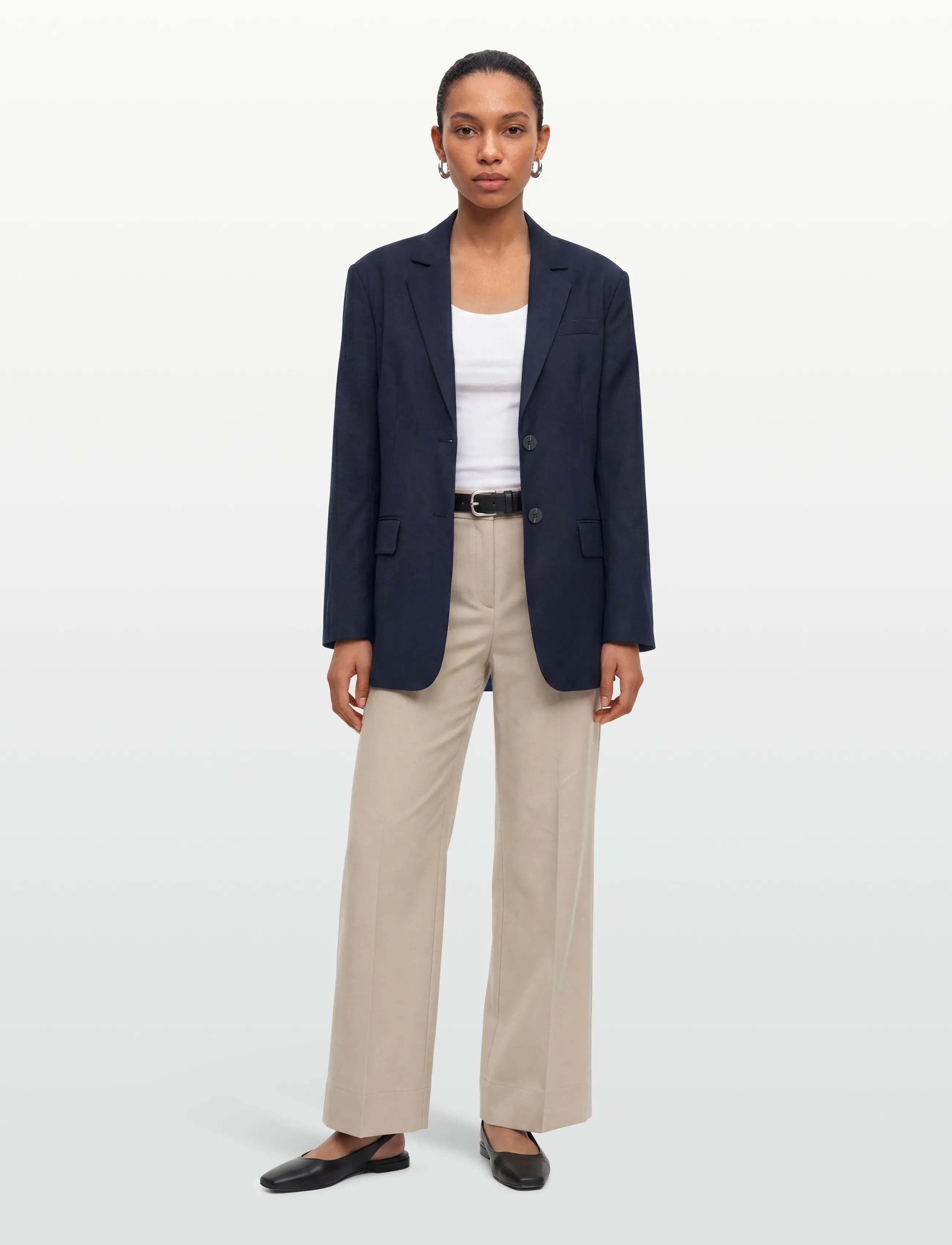 Copenhagen Muse Cmtina-Blazer, M/L, Blazer, Marineblau - Single Breasted Frauen