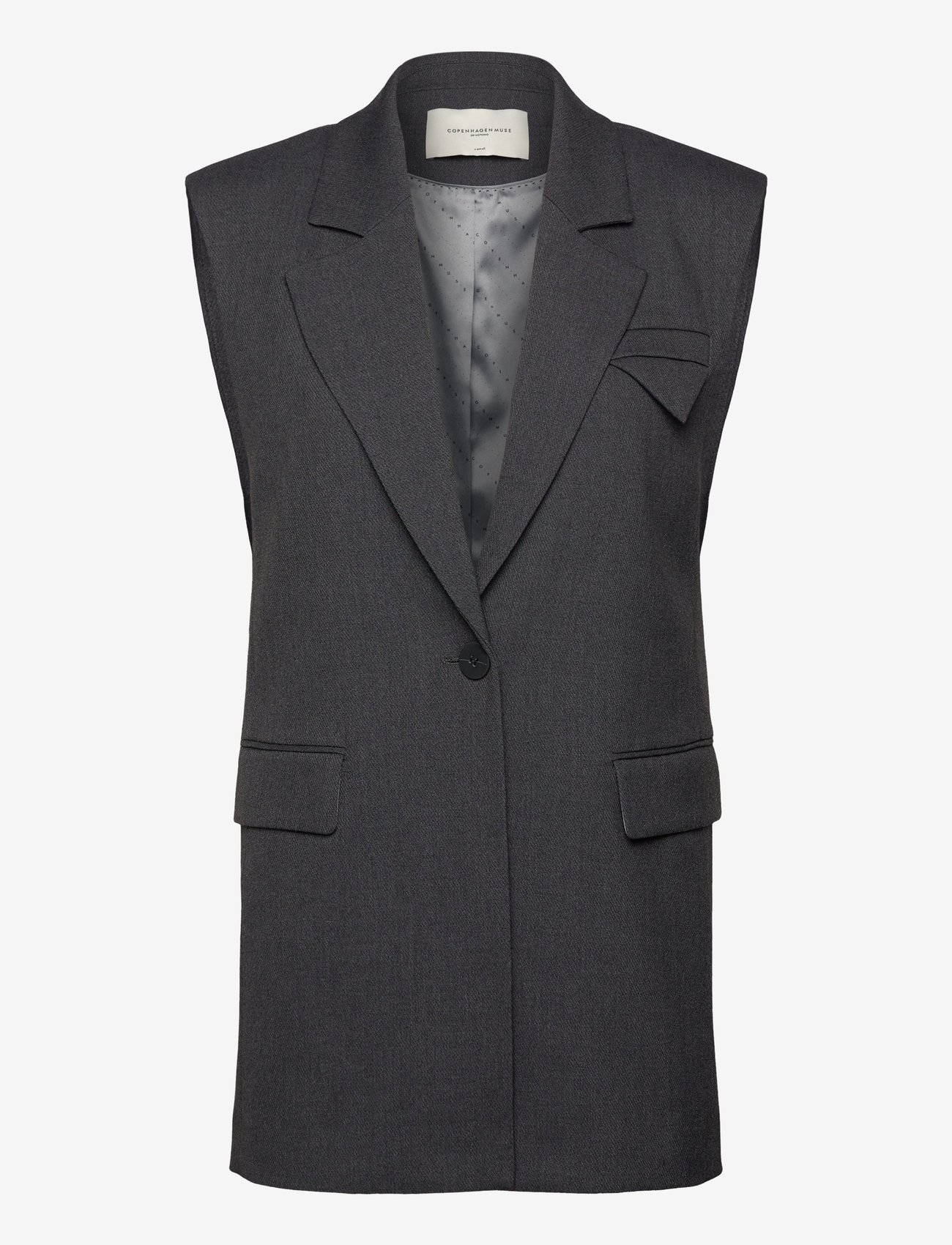 Copenhagen Muse - CMTAILOR-WAISTCOAT - westen - med. grey melange - 0