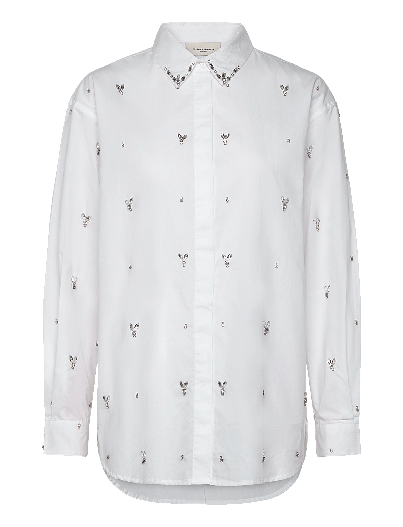 Copenhagen Muse - CMVATAN-SHIRT - pikkade varrukatega särgid - bright white - 0