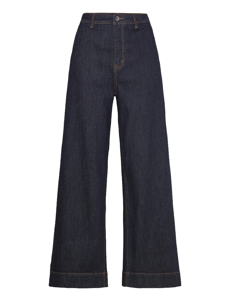 Copenhagen Muse - CMJEAN-WIDE-PANTS - hosen mit weitem bein - dark blue wash - 1