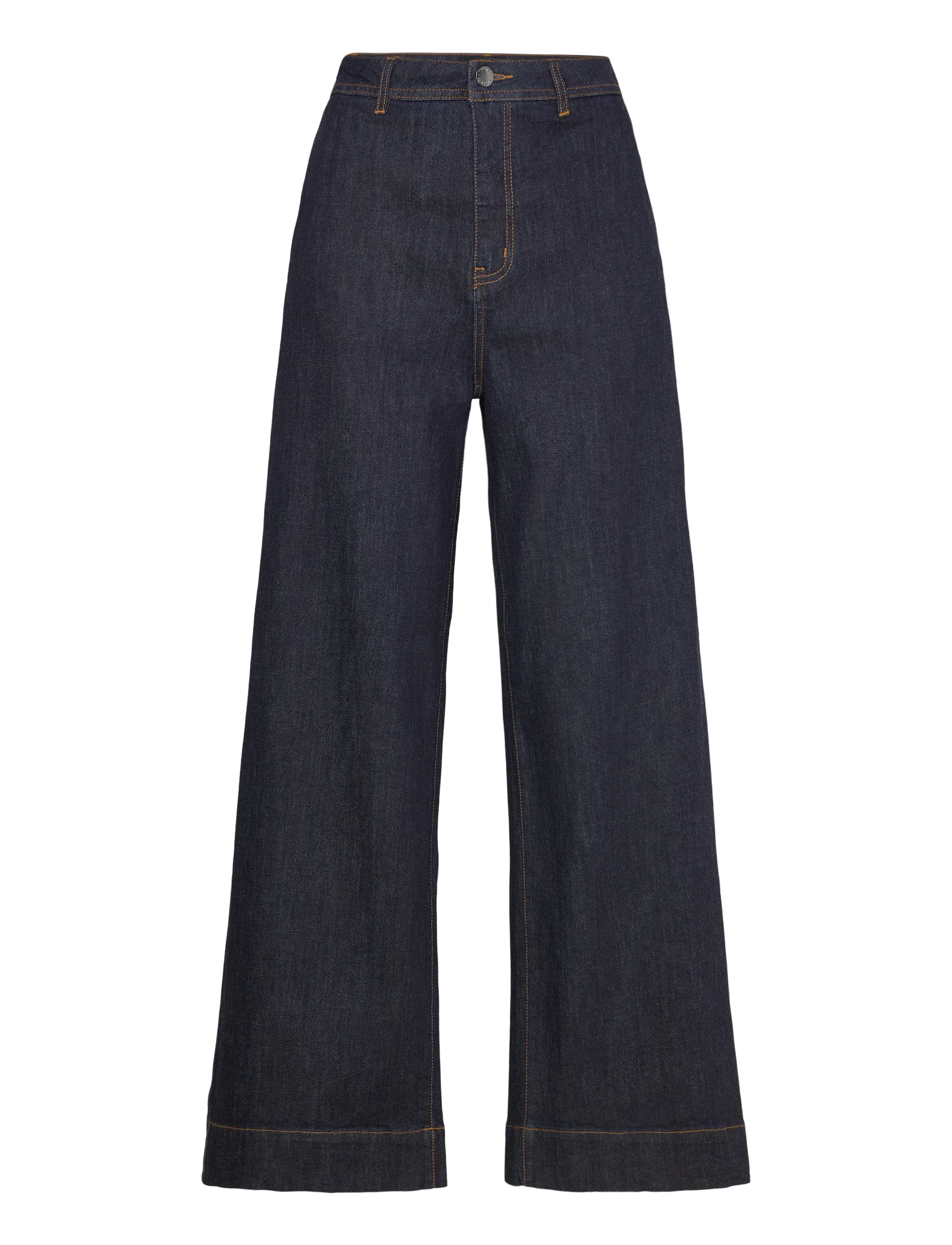Copenhagen Muse CMJEAN-WIDE-PANTS - Teksad - DARK BLUE WASH / navy