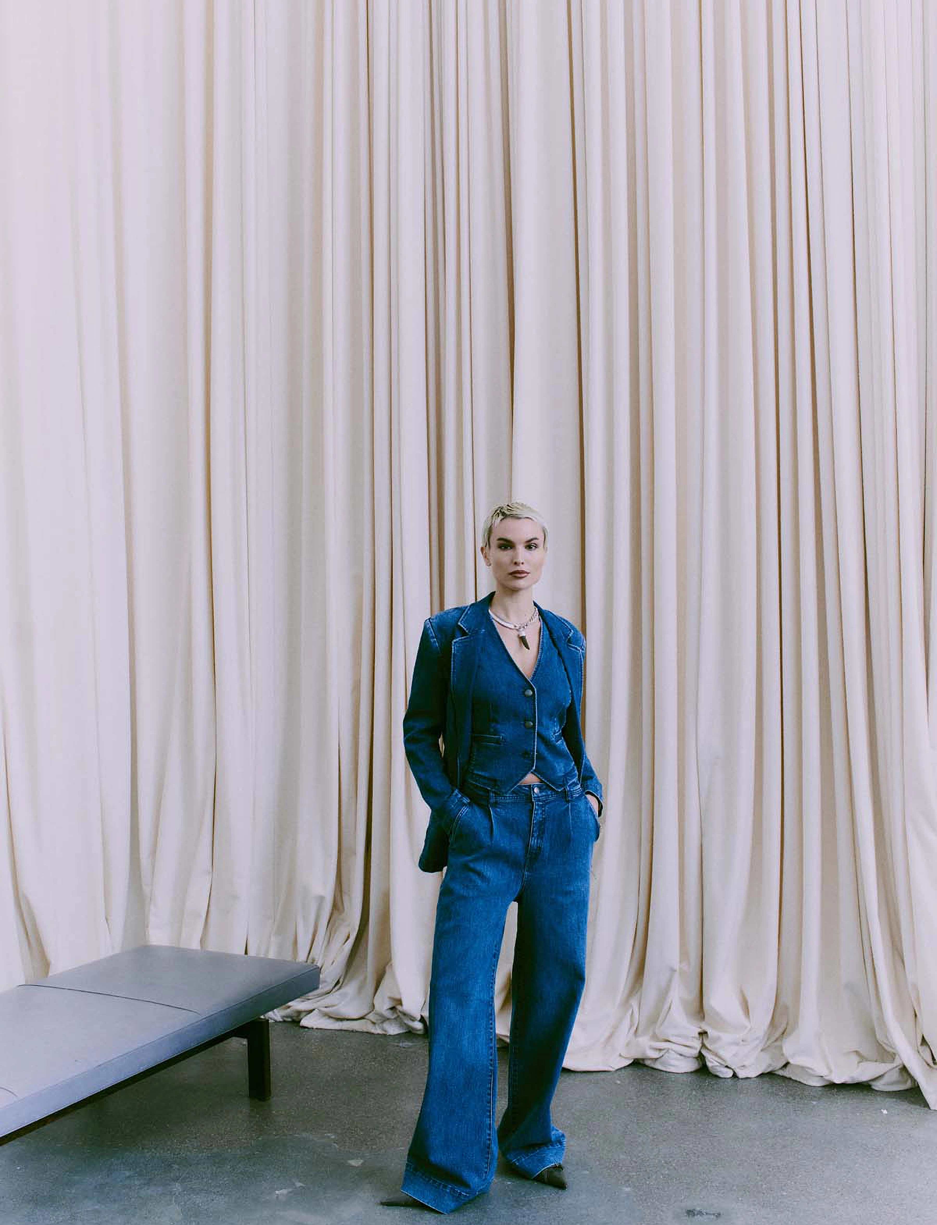 Copenhagen Muse - CMJEAN-WIDE-PANTS - brede jeans - denim blue - 2