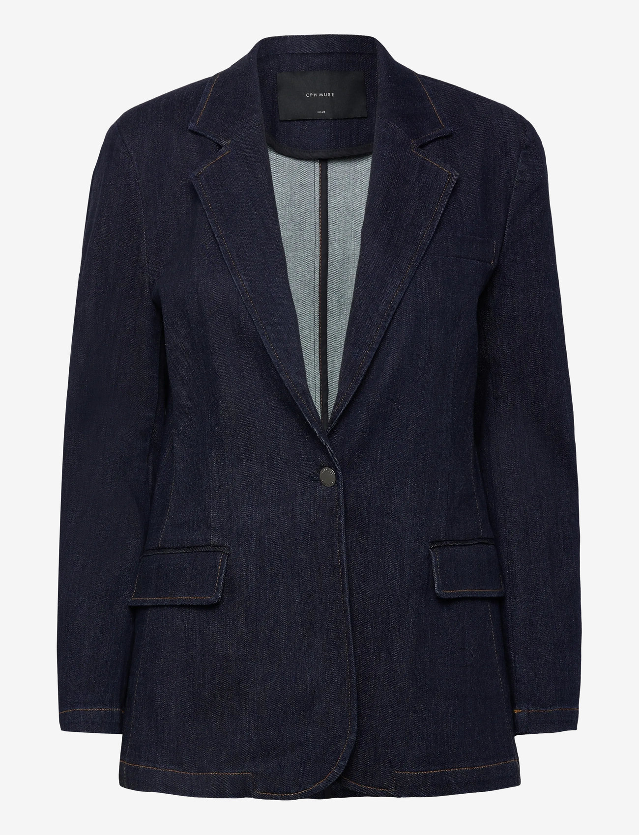 Copenhagen Muse - CMJEAN-BLAZER - enkeltradede blazere - dark blue wash - 1