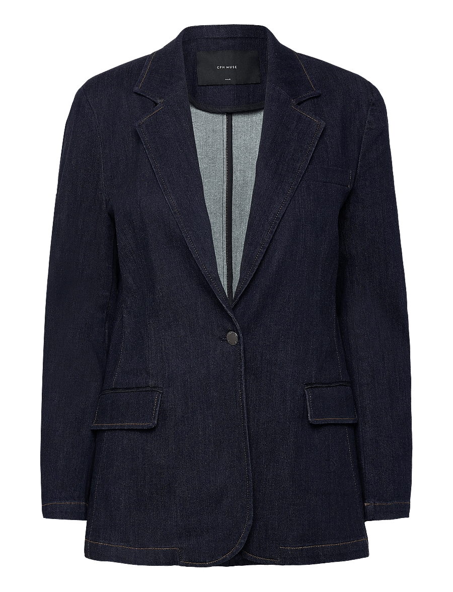 Copenhagen Muse - CMJEAN-BLAZER - einreihige blazer - dark blue wash - 1