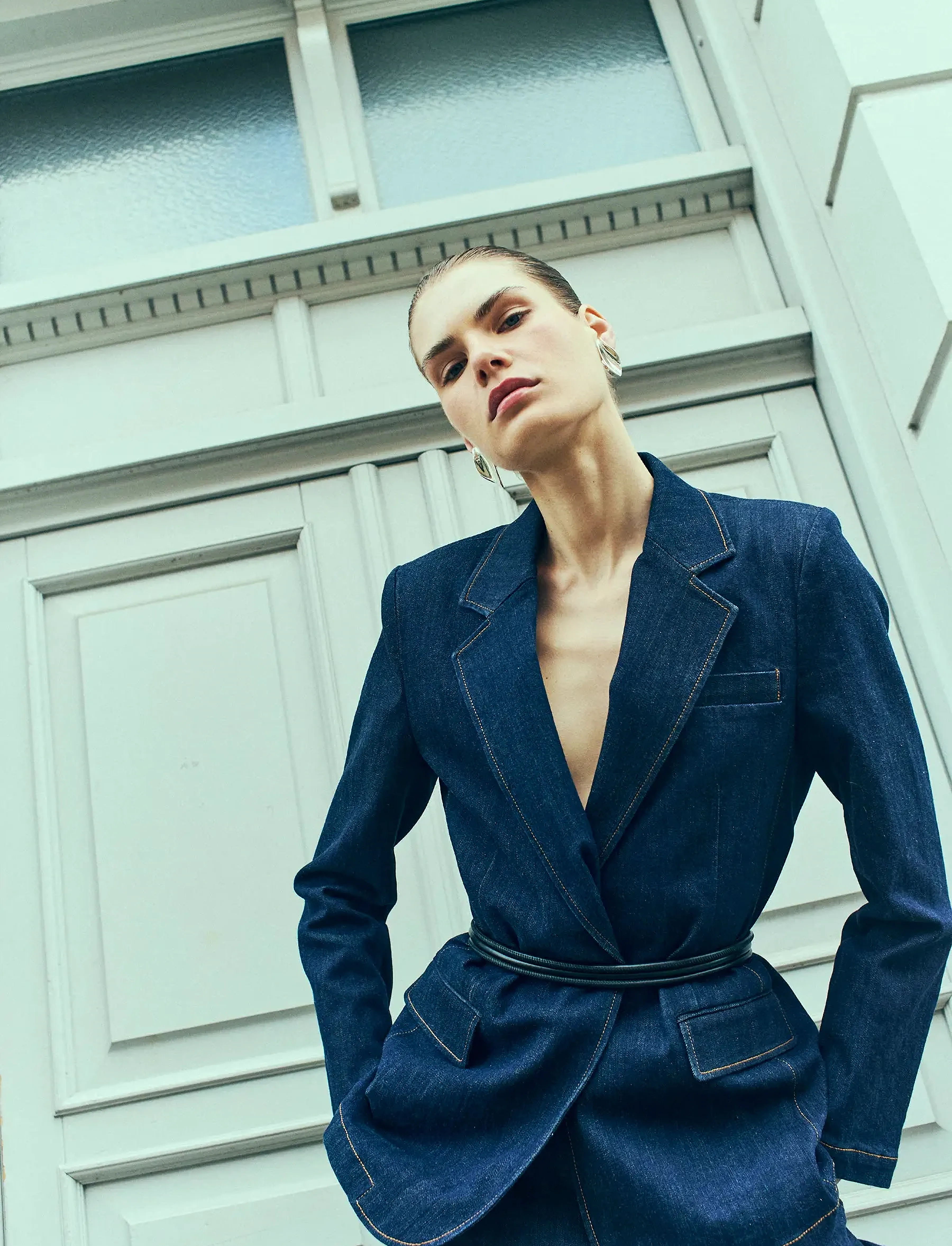 Copenhagen Muse Cmjean-Blazer, M, Blazer, Marineblau - Single Breasted Frauen