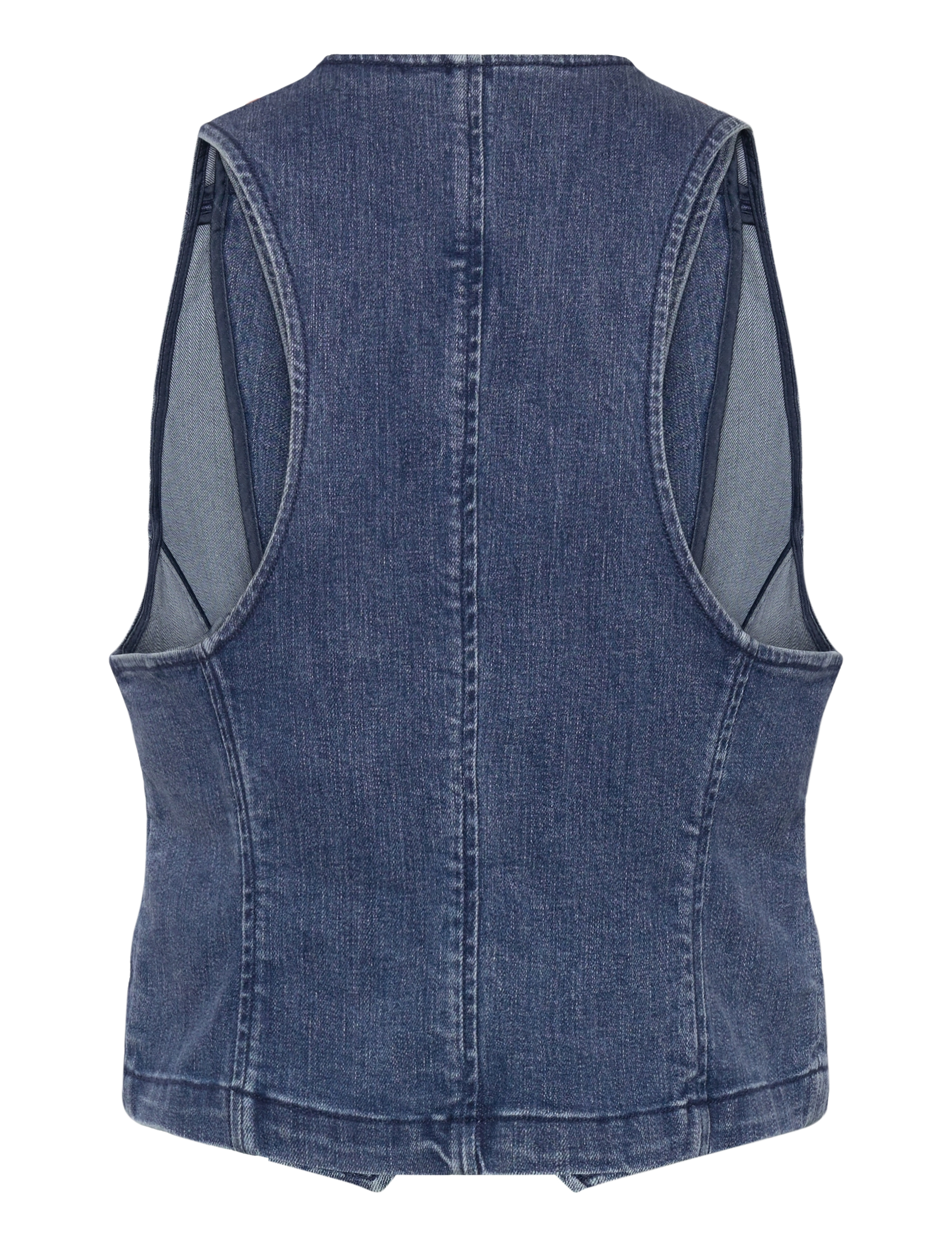 Copenhagen Muse - CMJEAN-WAISTCOAT - denim blue - 2