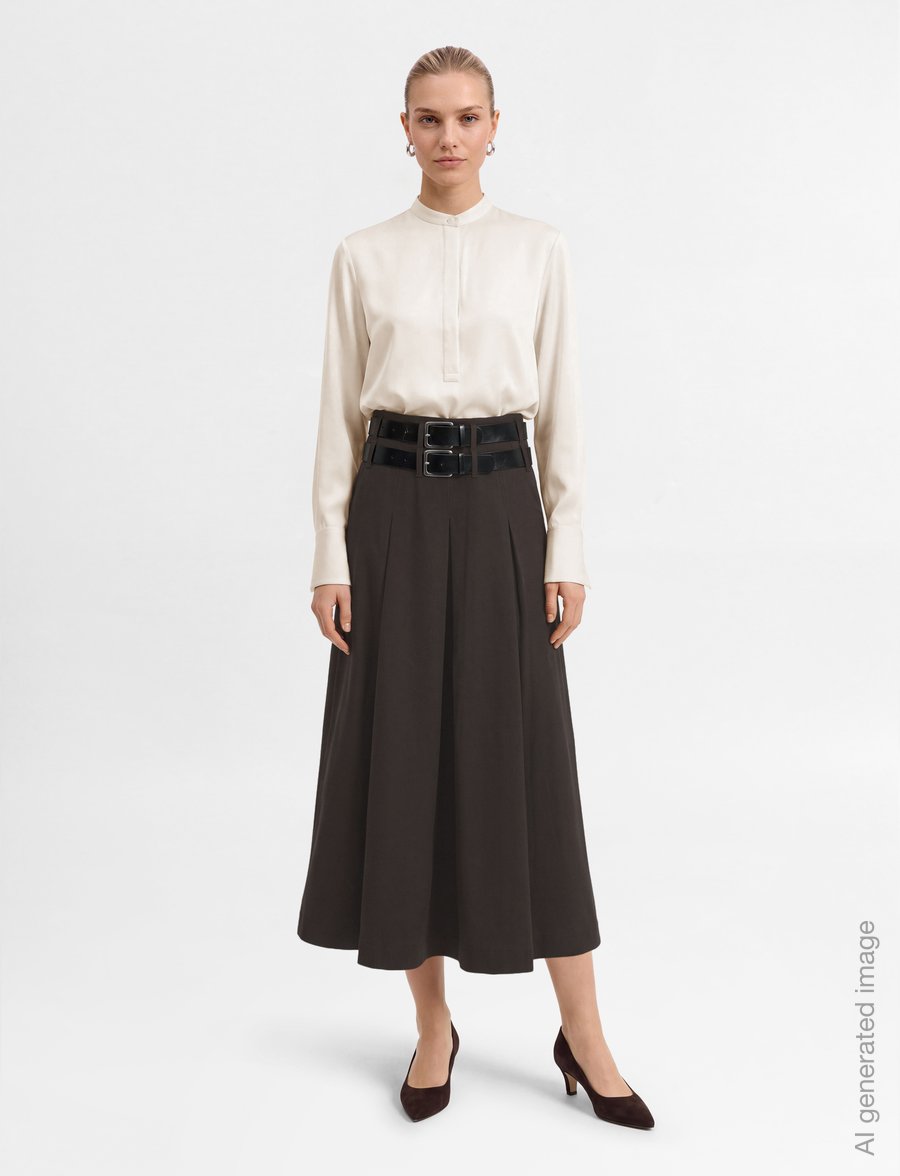 Copenhagen Muse - CMTAILOR-SKIRT - midi kjolar - mulch - 0