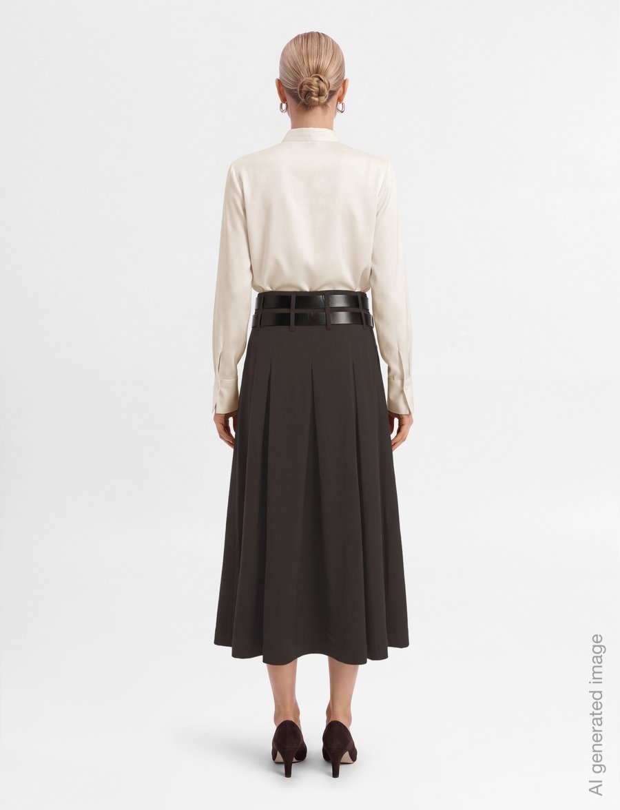 Copenhagen Muse - CMTAILOR-SKIRT - midi kjolar - mulch - 4