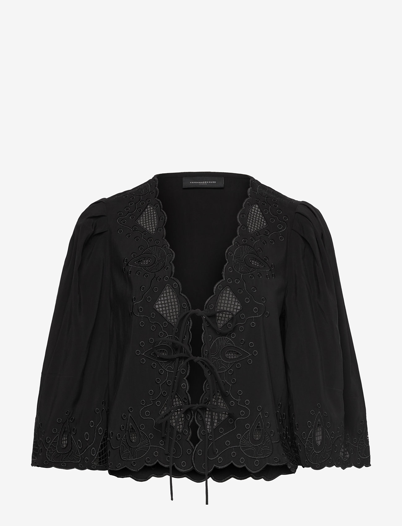 Copenhagen Muse - CMMADELYN-BLOUSE - kortærmede bluser - black - 1