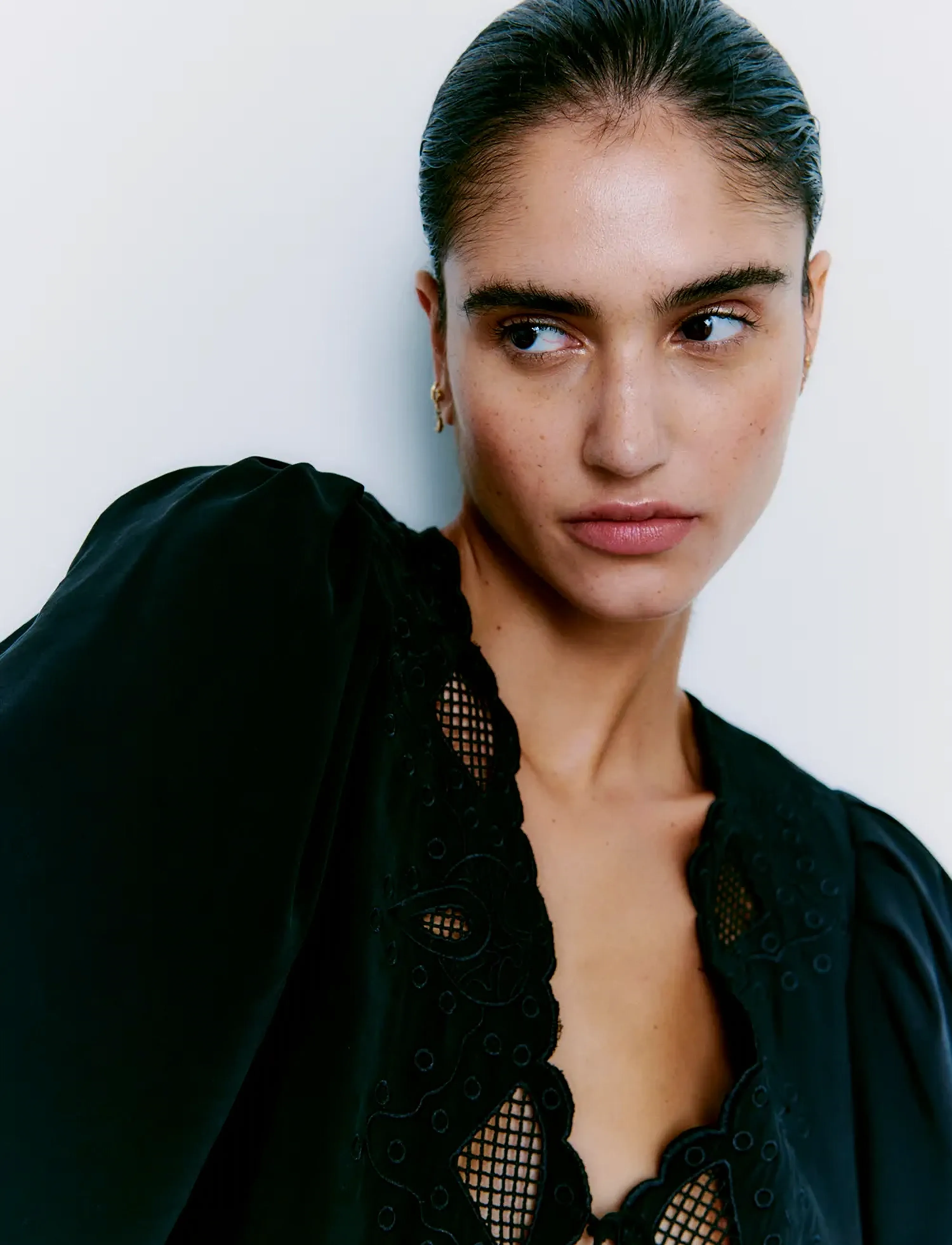 Copenhagen Muse - CMMADELYN-BLOUSE - kortærmede bluser - black - 3