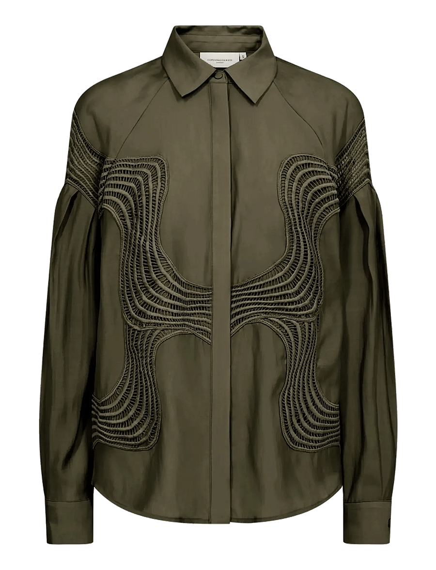 Copenhagen Muse - CMMOLLY-SHIRT - langærmede skjorter - ivy green - 0