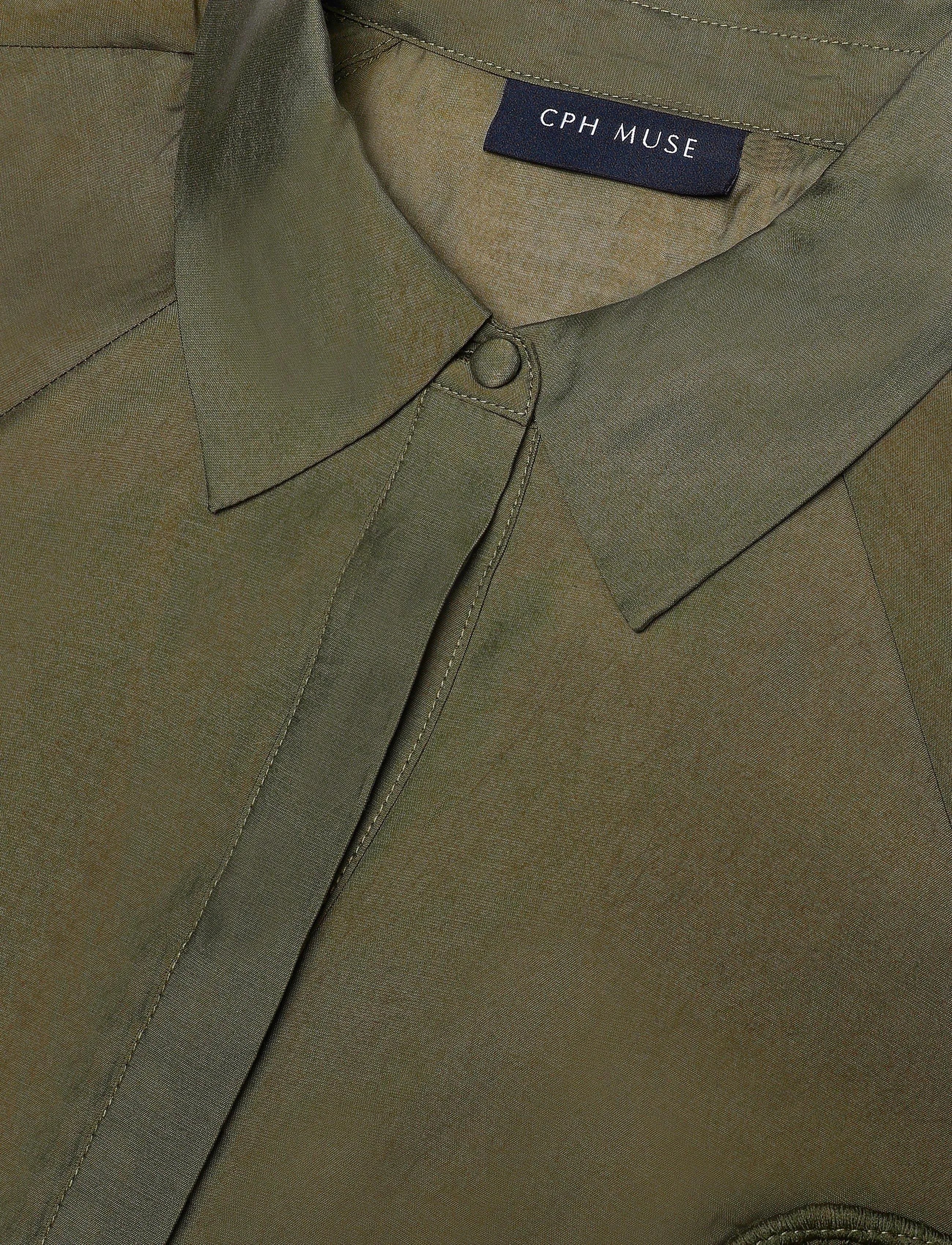 Copenhagen Muse - CMMOLLY-SHIRT - langärmlige hemden - ivy green - 2