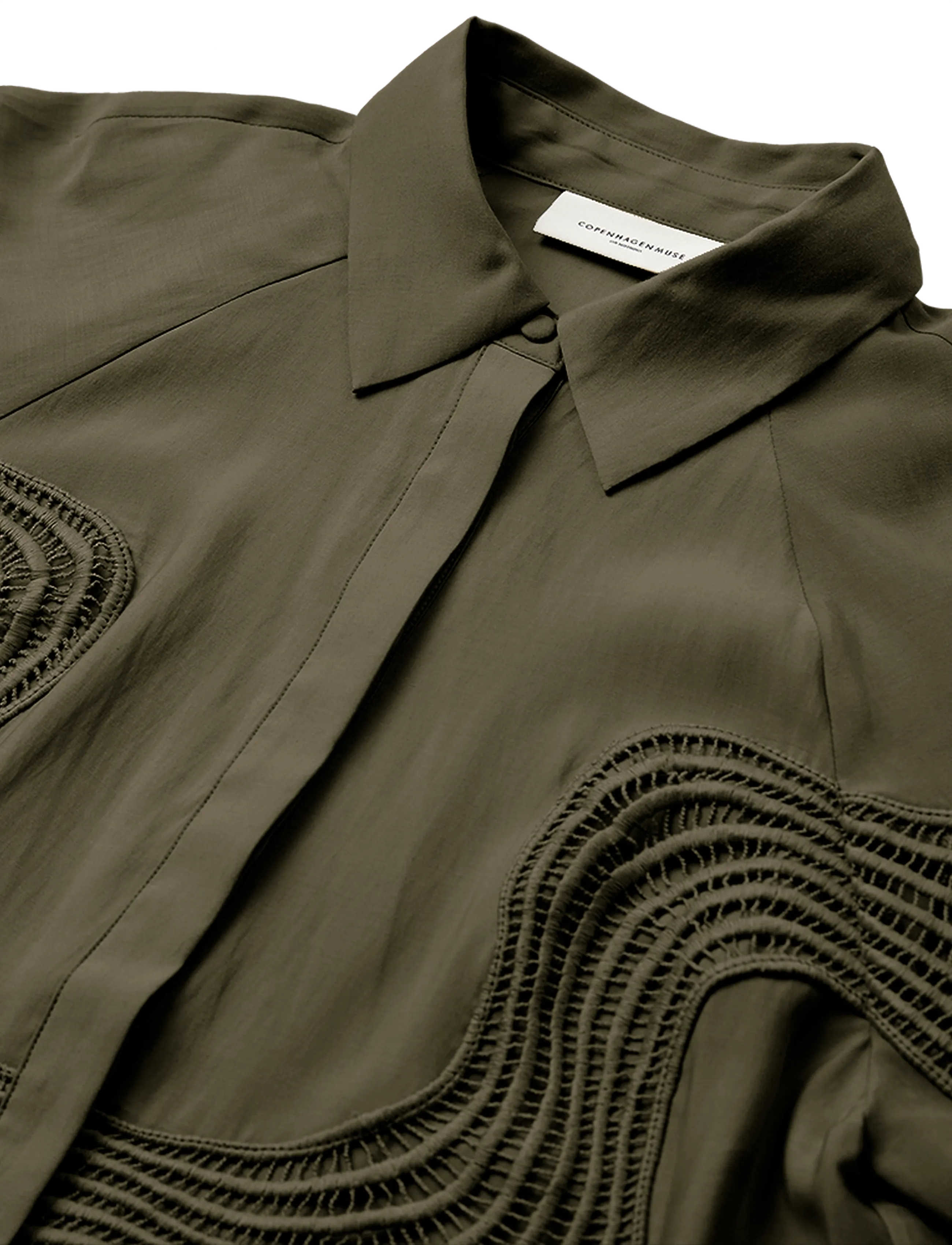 Copenhagen Muse - CMMOLLY-SHIRT - long-sleeved shirts - ivy green - 2