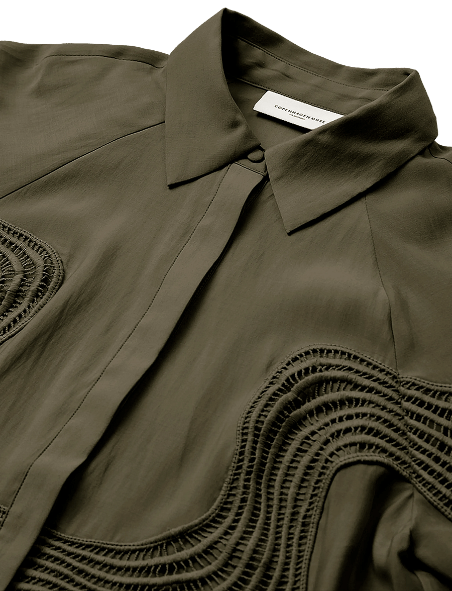 Copenhagen Muse - CMMOLLY-SHIRT - langærmede skjorter - ivy green - 2