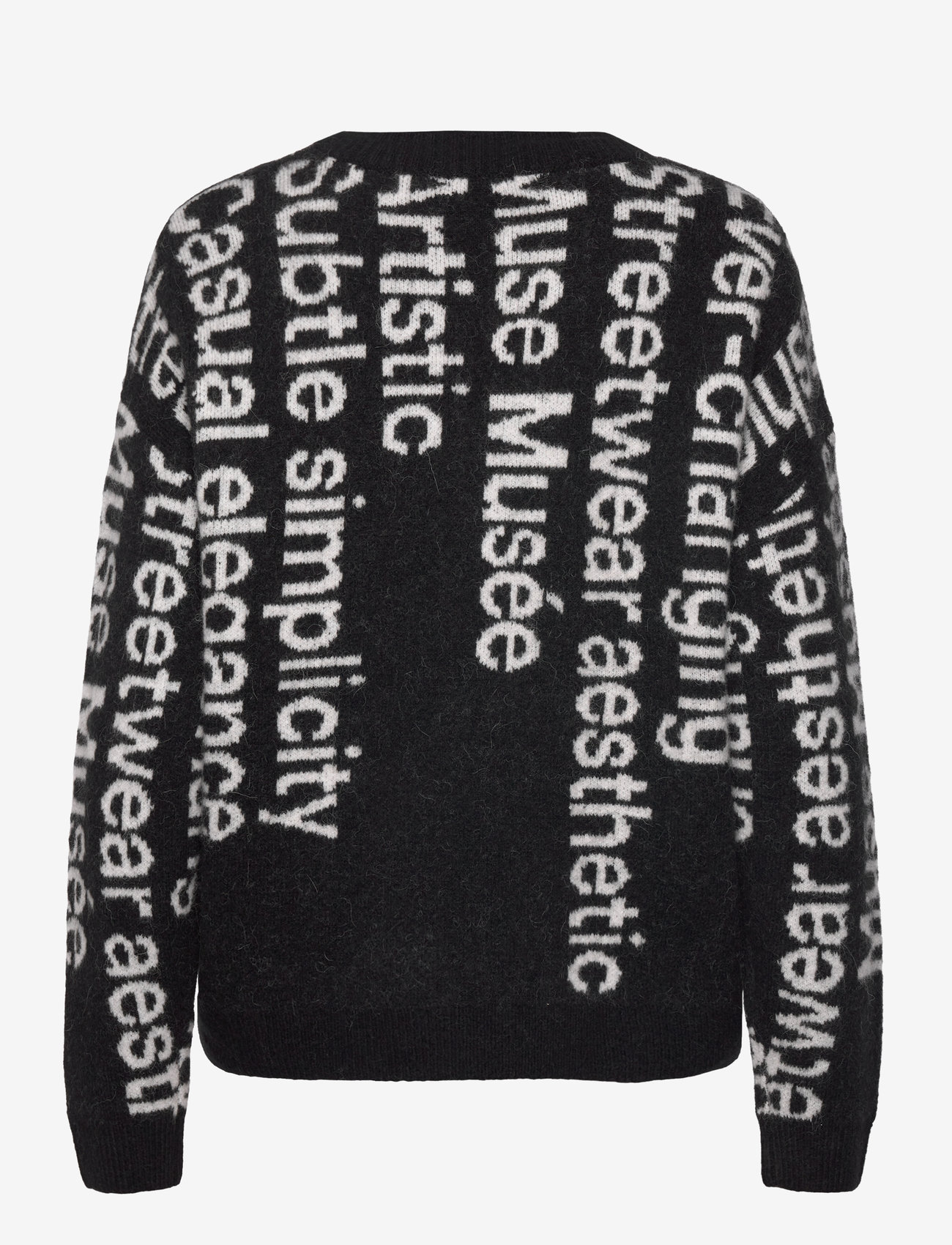 Copenhagen Muse - CMIBRA-PULLOVER - sügisesed riided - black w. jet stream melange - 1