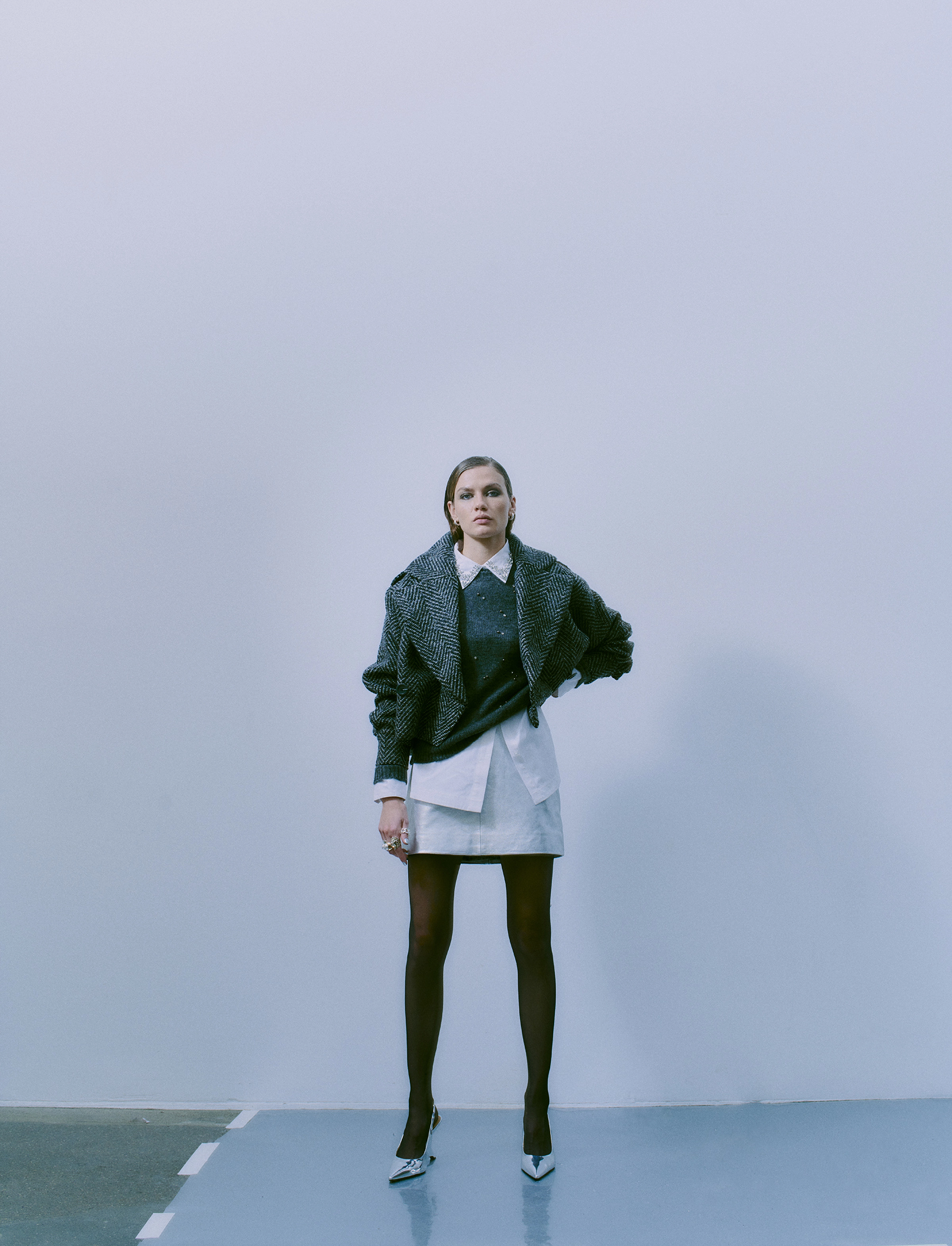 Copenhagen Muse - CMDIAMOND-PULLOVER - džemperi - dark grey melange - 3