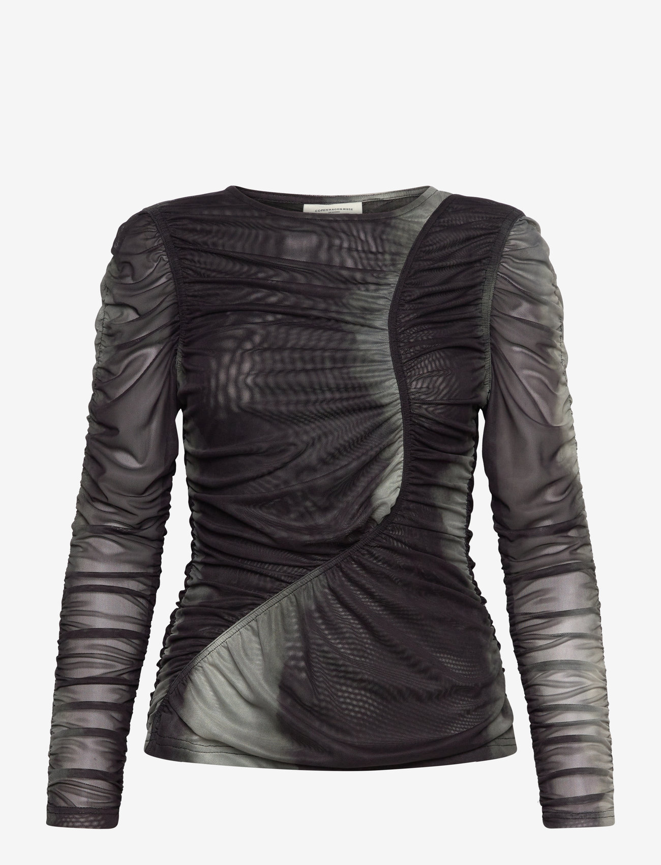 Copenhagen Muse - CMCORA-BLOUSE - black w. timber wolf - 0