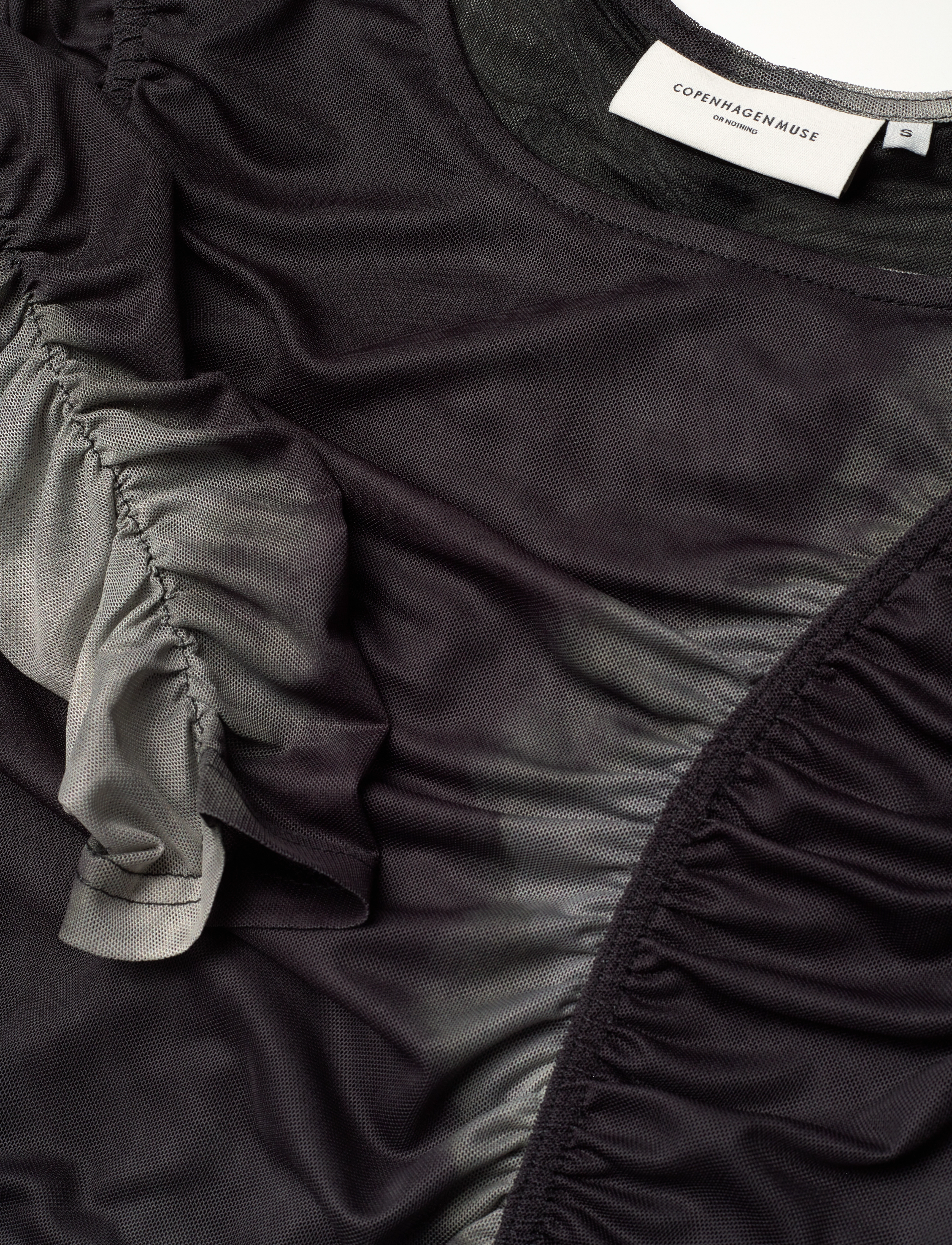 Copenhagen Muse - CMCORA-BLOUSE - black w. timber wolf - 2