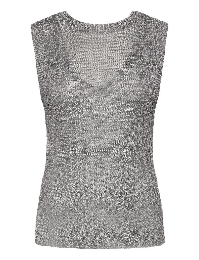 Copenhagen Muse - CMMETESA-TOP - Ärmellose blusen - silver metallic - 1