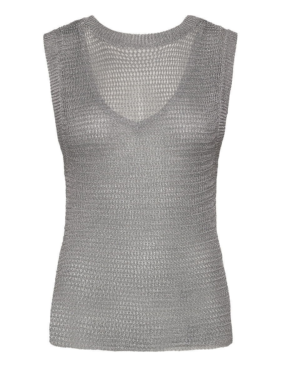 Copenhagen Muse - CMMETESA-TOP - Ärmellose blusen - silver metallic - 1