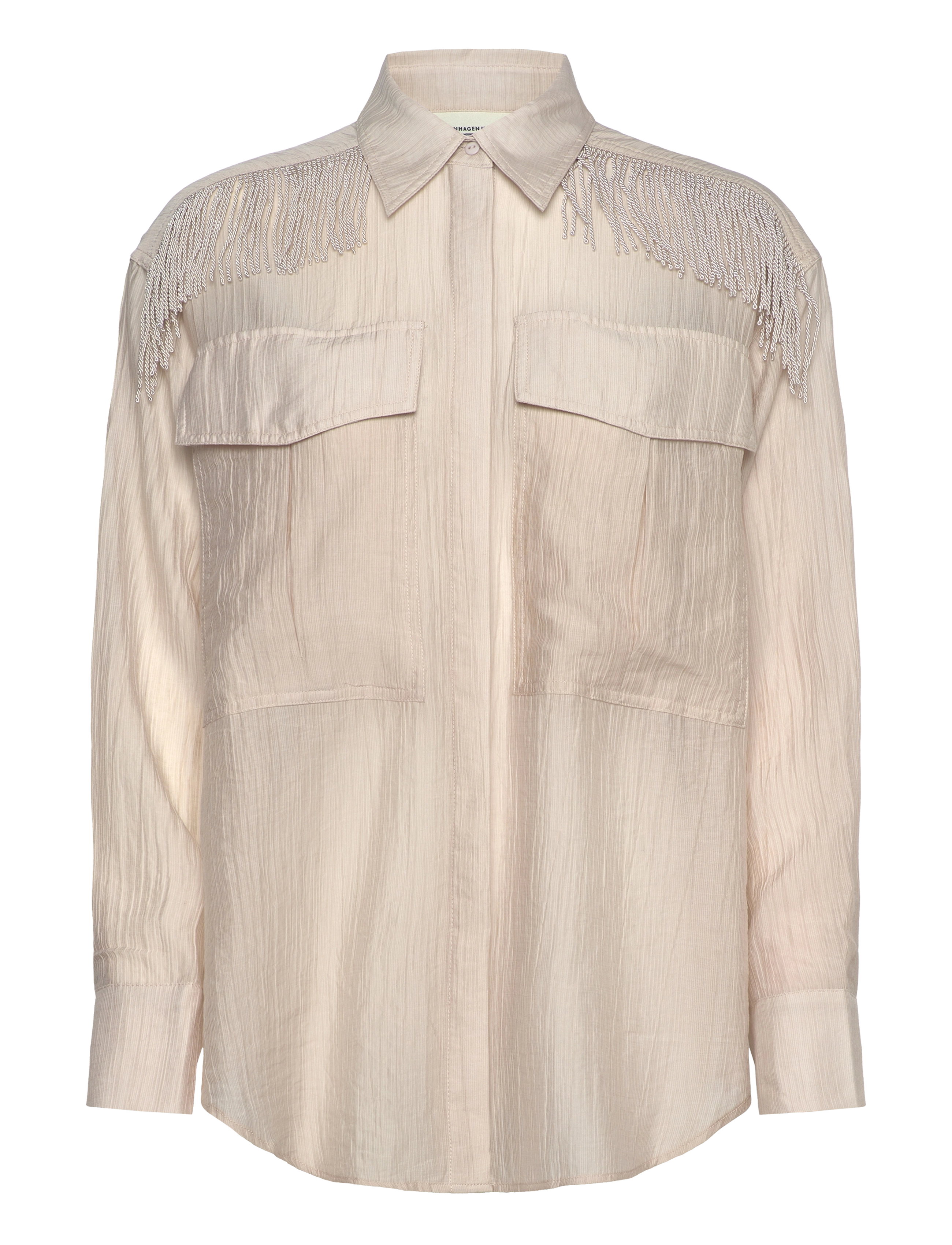 Copenhagen Muse CMPOPSY-SHIRT - Transitional Layering - PEYOTE / cream