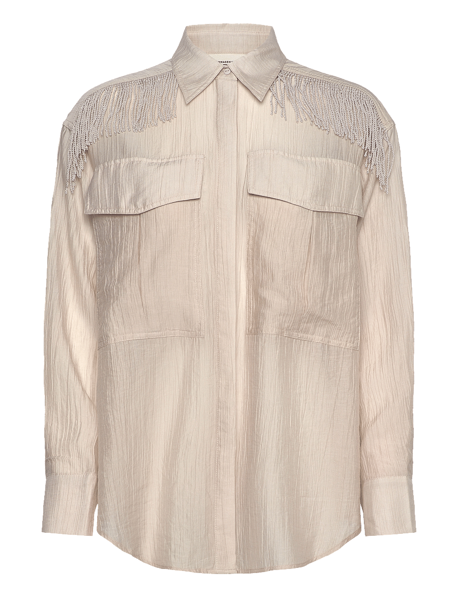 Copenhagen Muse - CMPOPSY-SHIRT - langärmlige hemden - peyote - 1