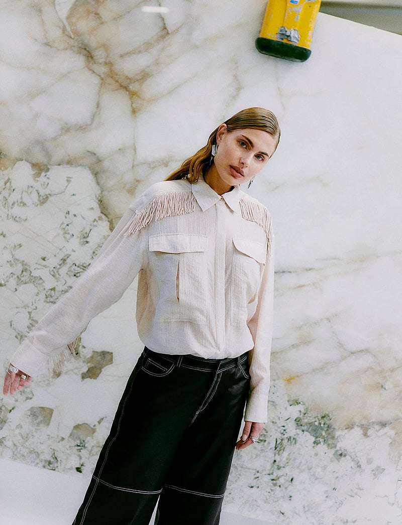 Copenhagen Muse - CMPOPSY-SHIRT - pikkade varrukatega särgid - peyote - 0