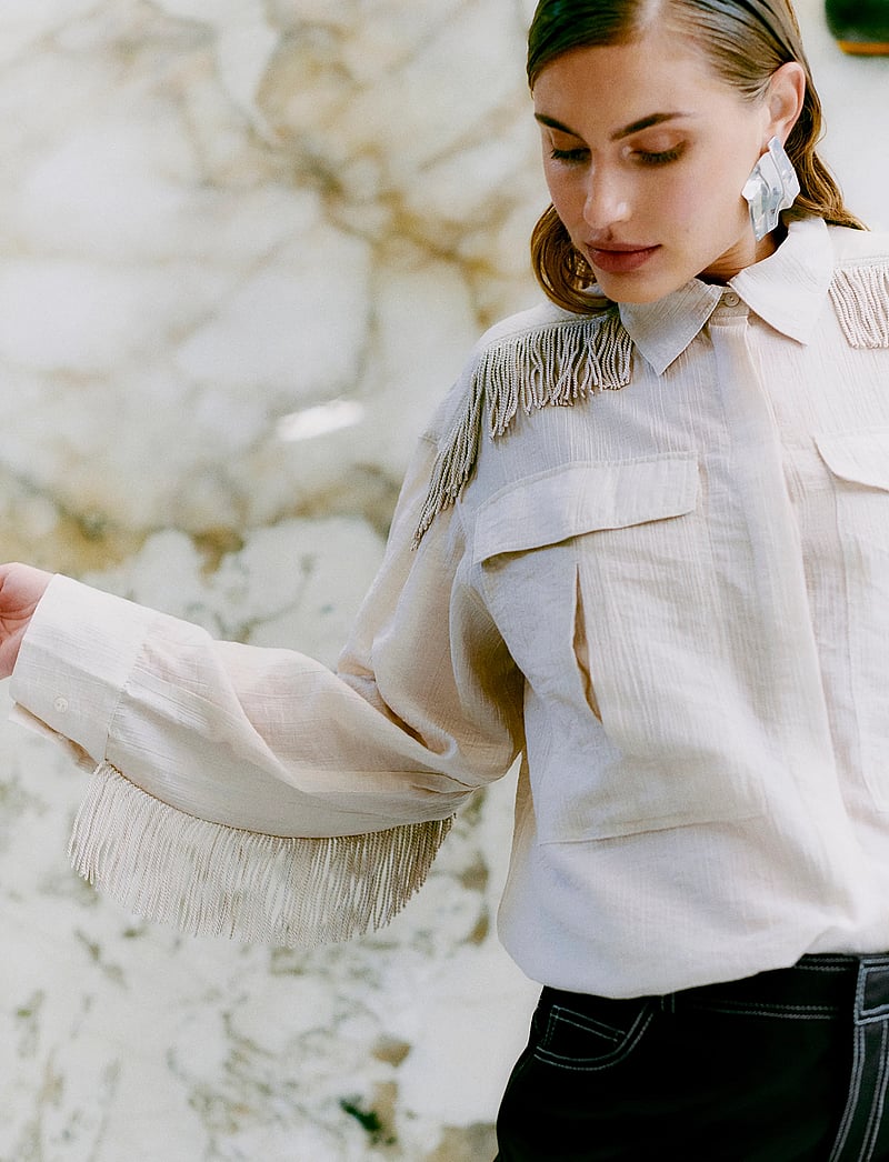 Copenhagen Muse - CMPOPSY-SHIRT - pikkade varrukatega särgid - peyote - 3