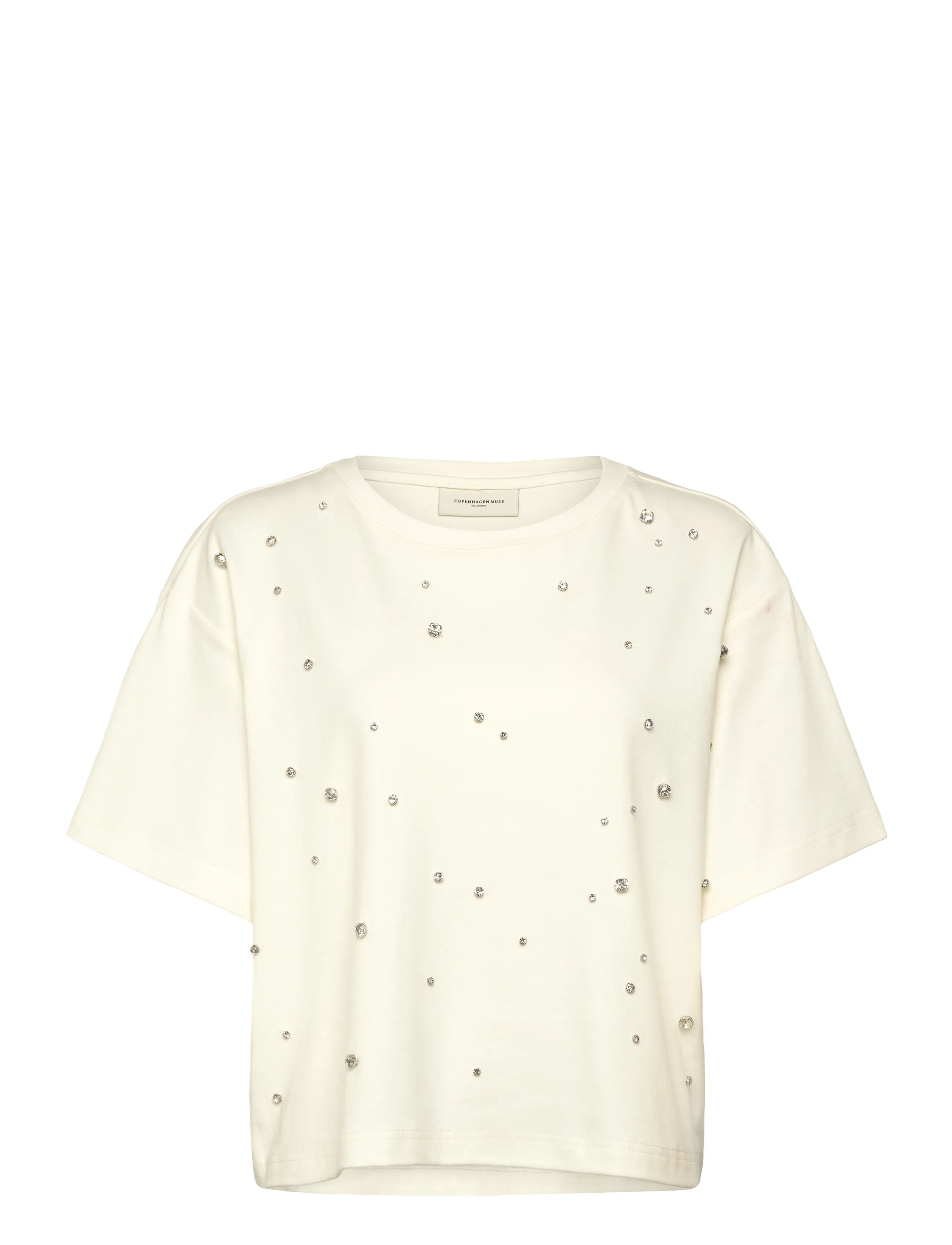 Copenhagen Muse CMMUSE-TEE - Tøj - JET STREAM / cream