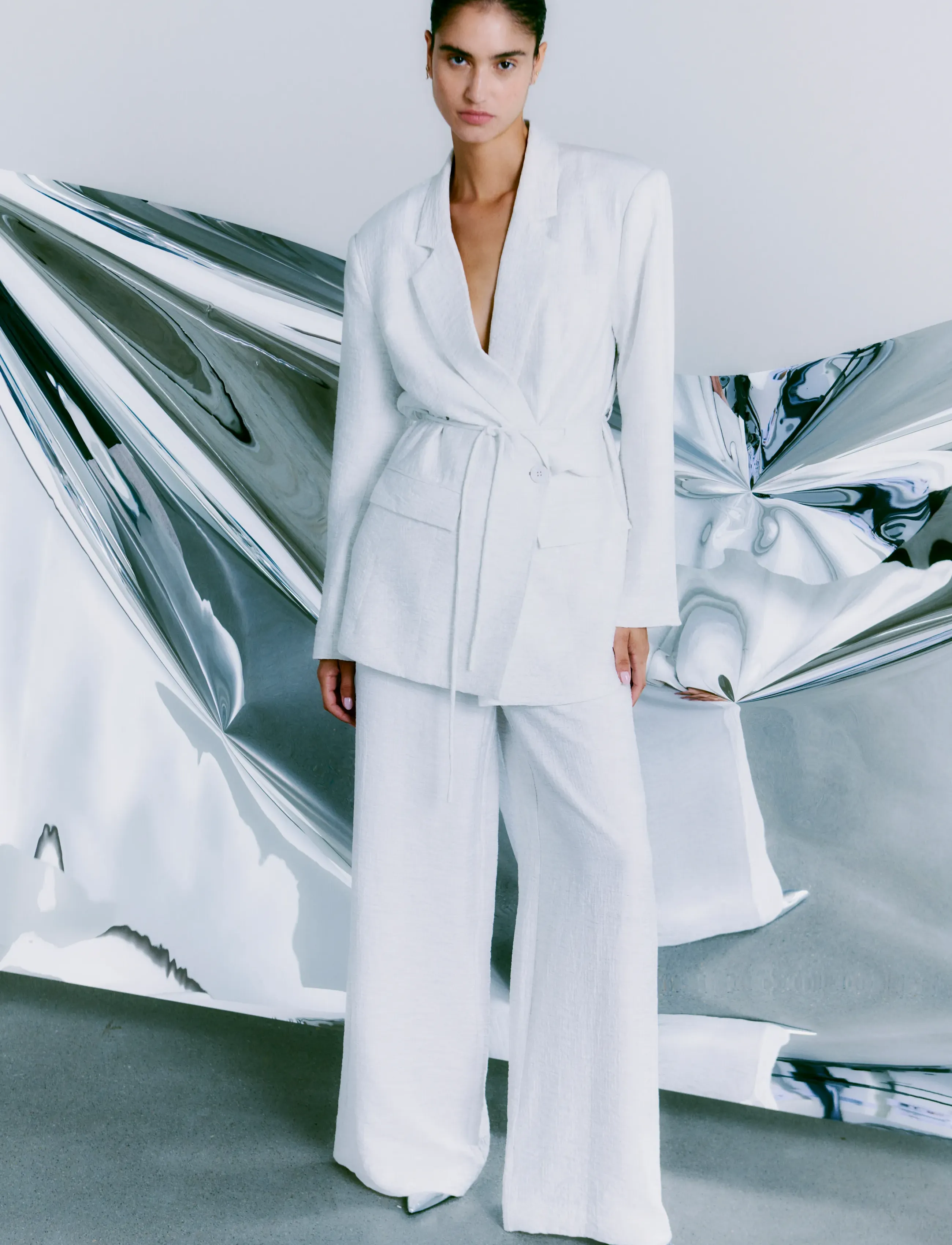 Copenhagen Muse Cmbrie-Blazer, XS/S, Blazer, Grau - Single Breasted Frauen