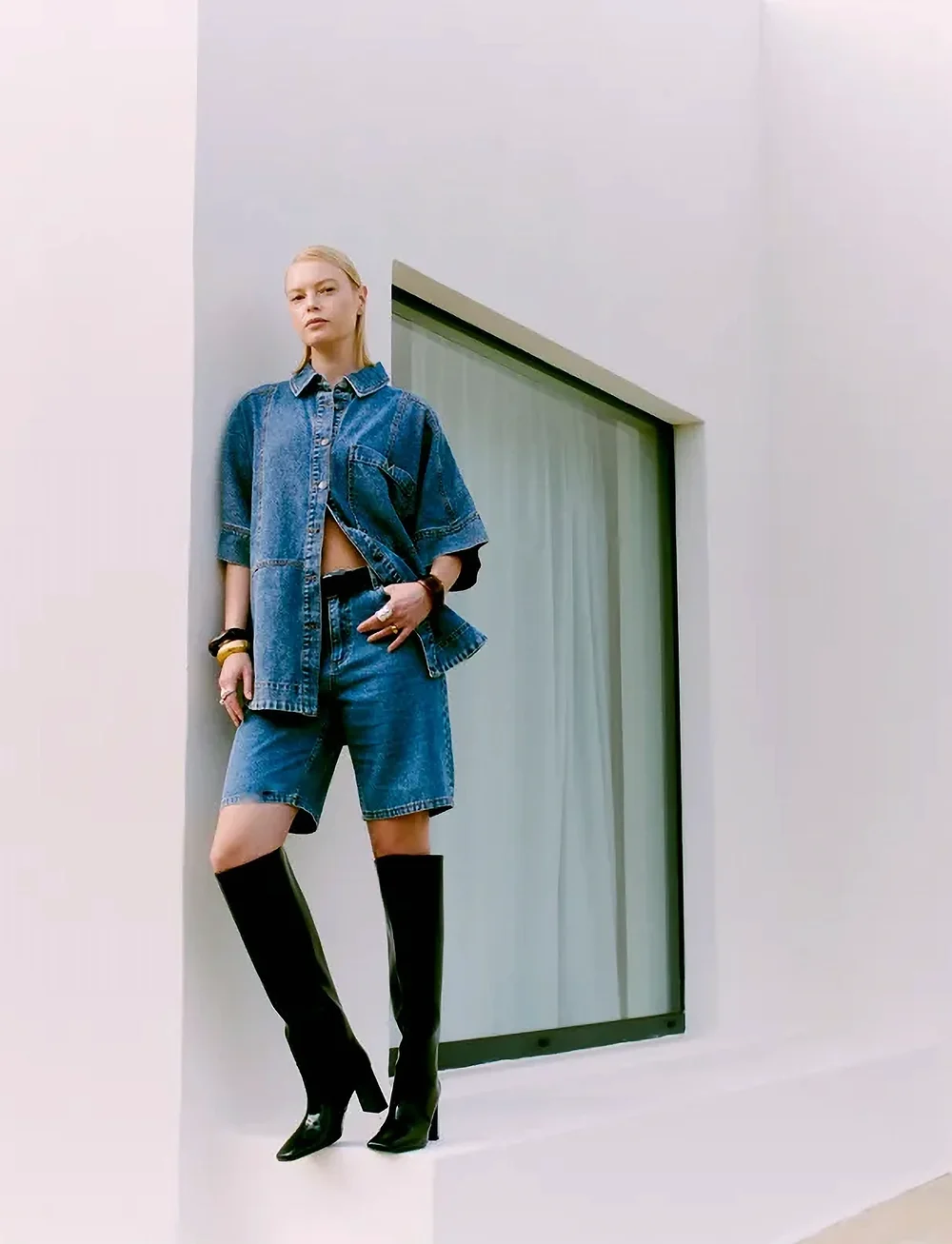 Copenhagen Muse - CMJEYCCE-SHORTS - jorts - denim blue - 0