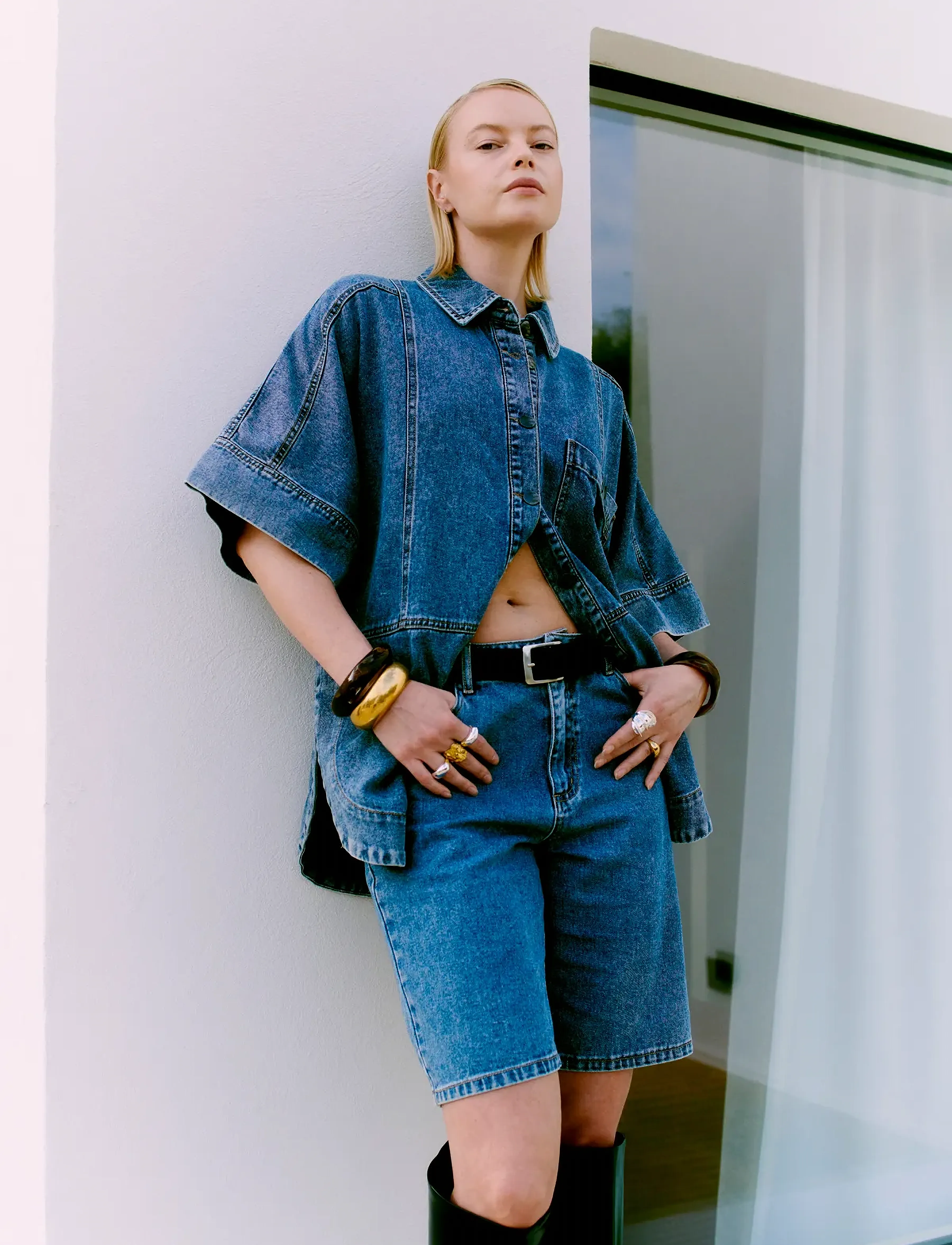 Copenhagen Muse - CMJEYCCE-SHORTS - denimshorts - denim blue - 3