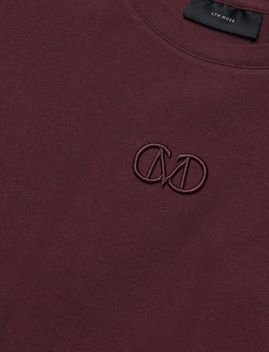 Copenhagen Muse - CMMUSE-TEE - t-shirts - windsor wine - 2