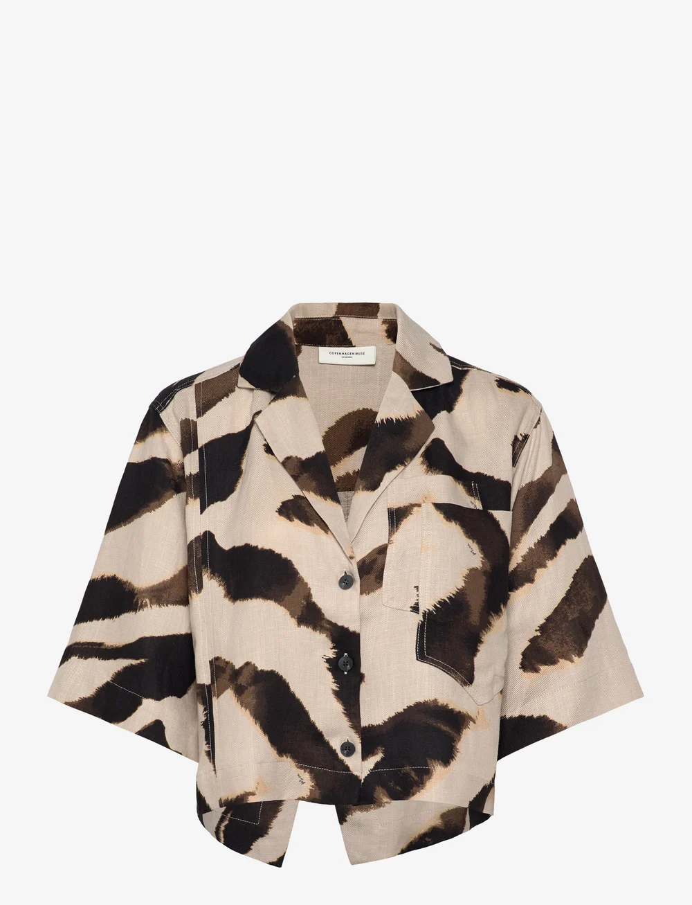 Copenhagen Muse - CMNATULI-SHIRT - linased särgid - peyote w. black - 1
