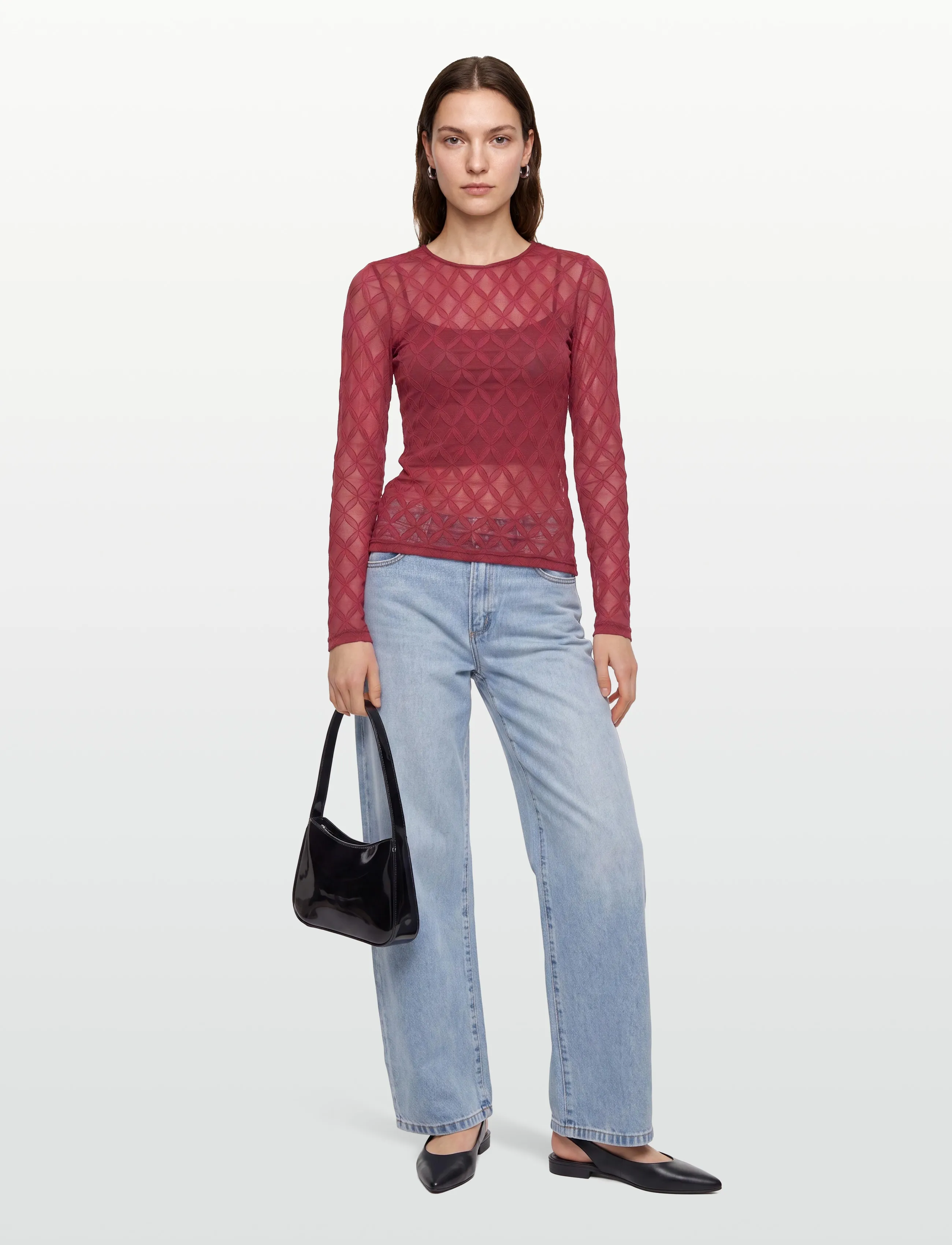 Copenhagen Muse - CMHANNA-TOP - långärmade toppar - red pear - 0