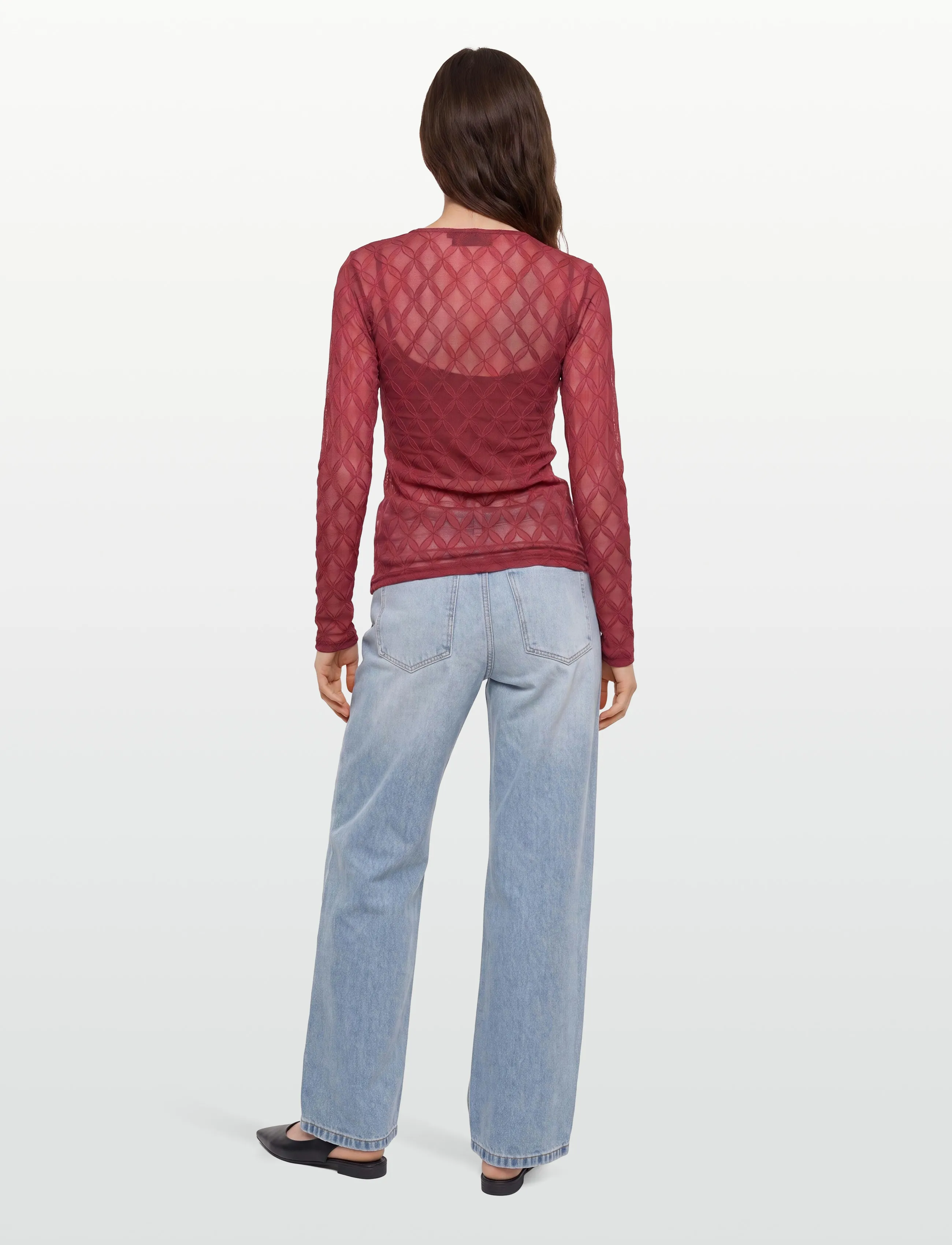 Copenhagen Muse - CMHANNA-TOP - långärmade toppar - red pear - 4