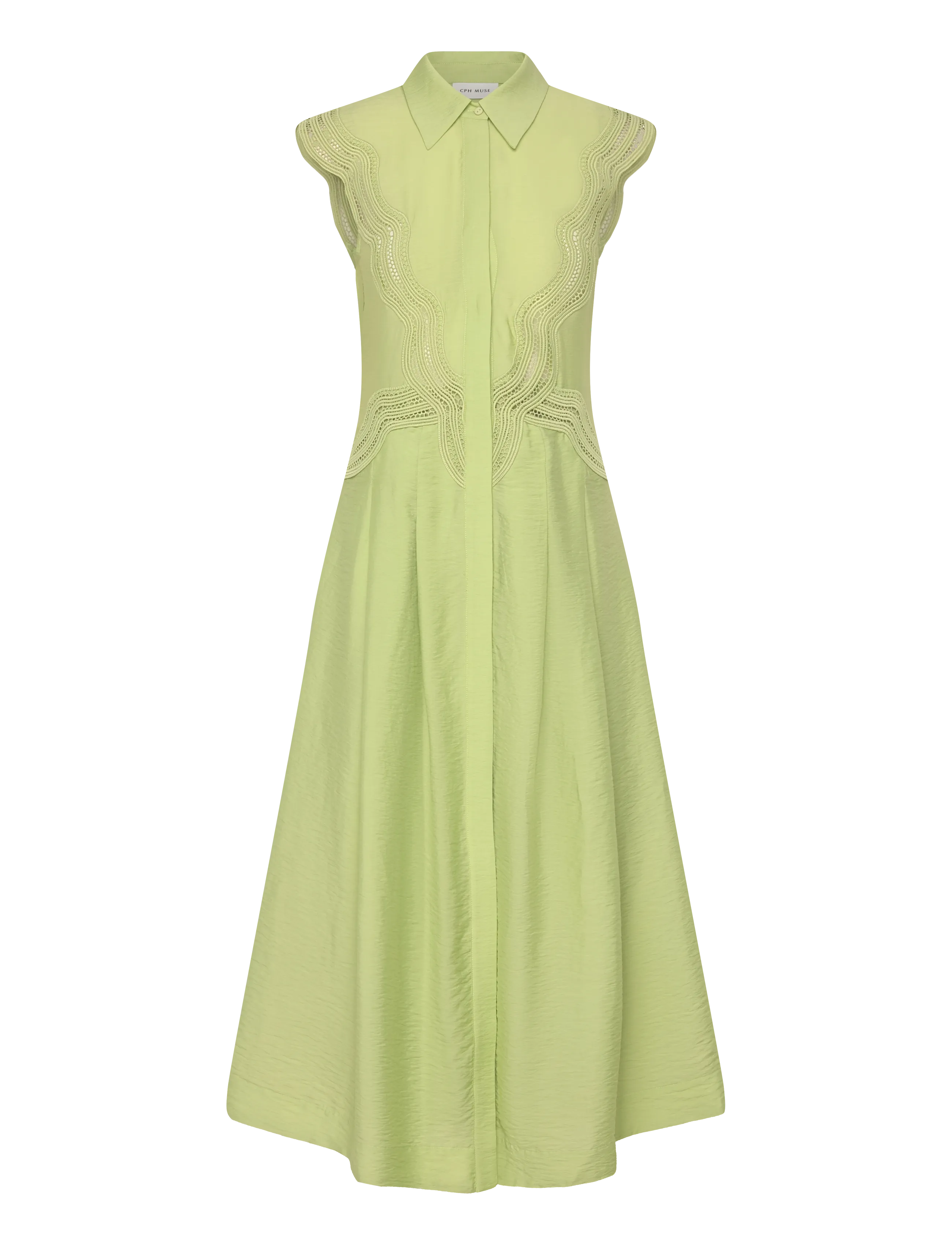 Copenhagen Muse CMCOLE-DRESS - Midikleider - MARGARITA / green