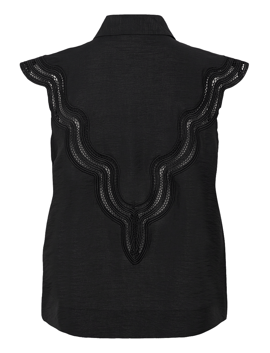 Copenhagen Muse - CMCOLE-SHIRT - kurzärmlige hemden - black - 1