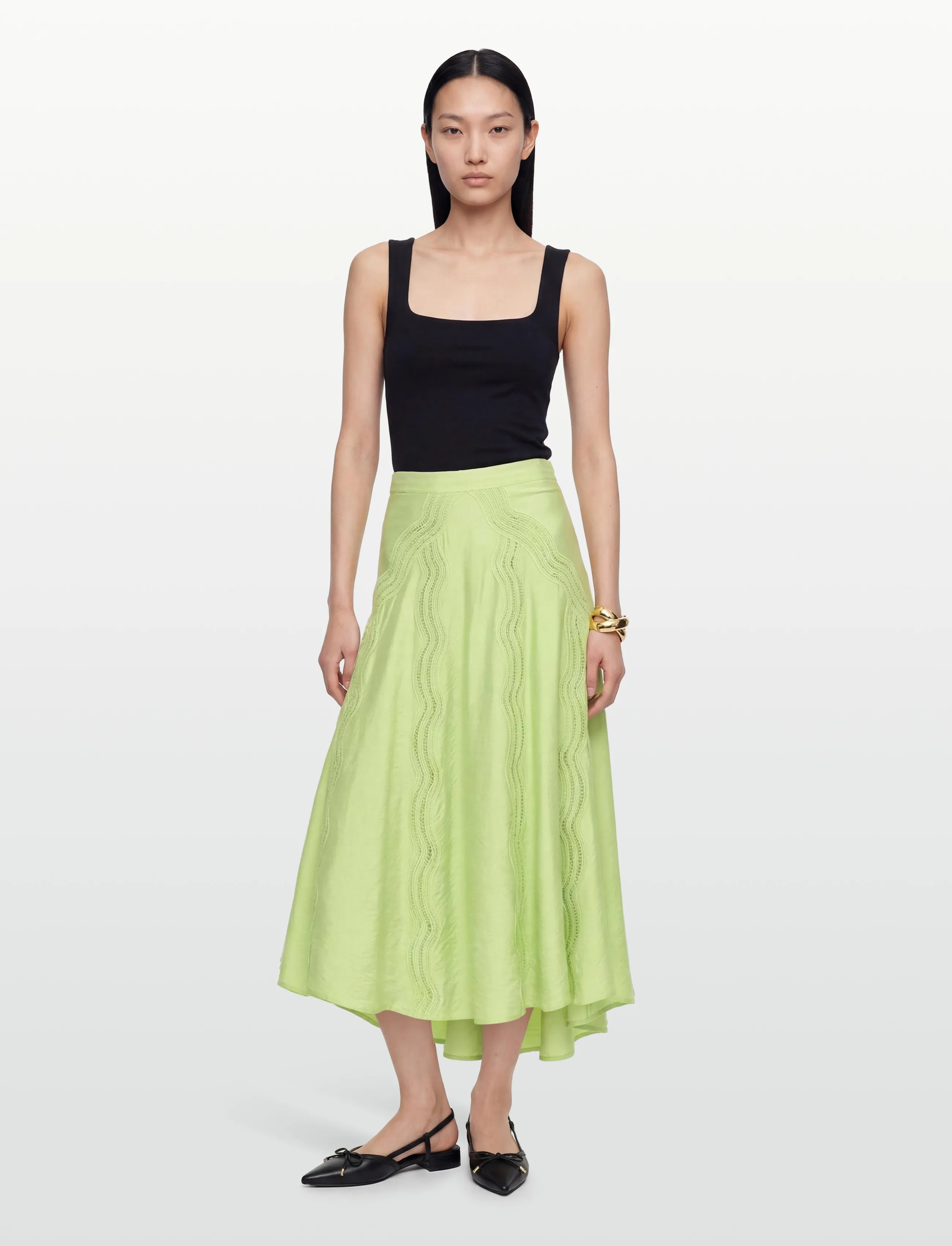Copenhagen Muse CMCOLE-SKIRT - Seelikud - MARGARITA / green