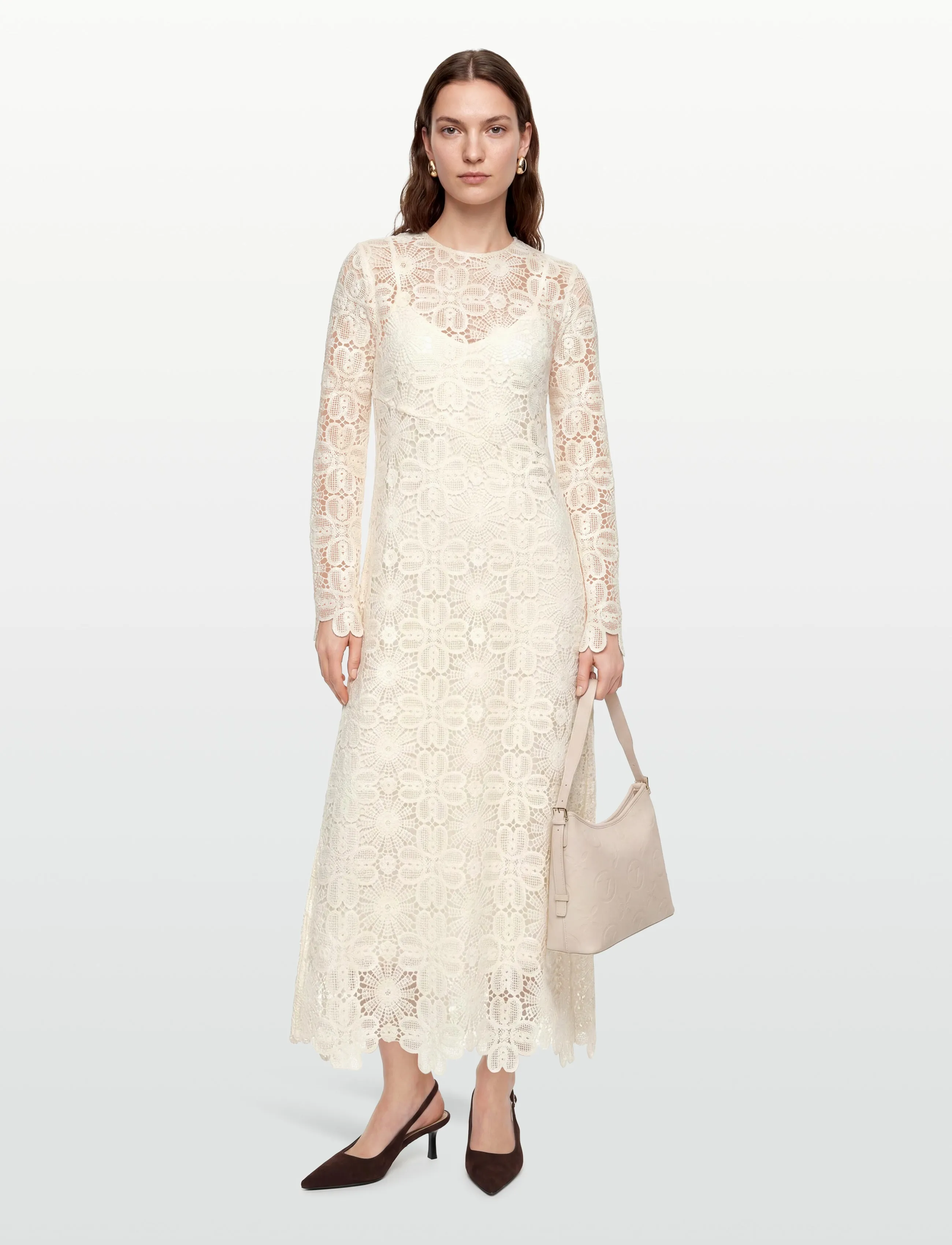 Copenhagen Muse Cmvilja-Dress, L, Dresses, Creme - Lace Frauen