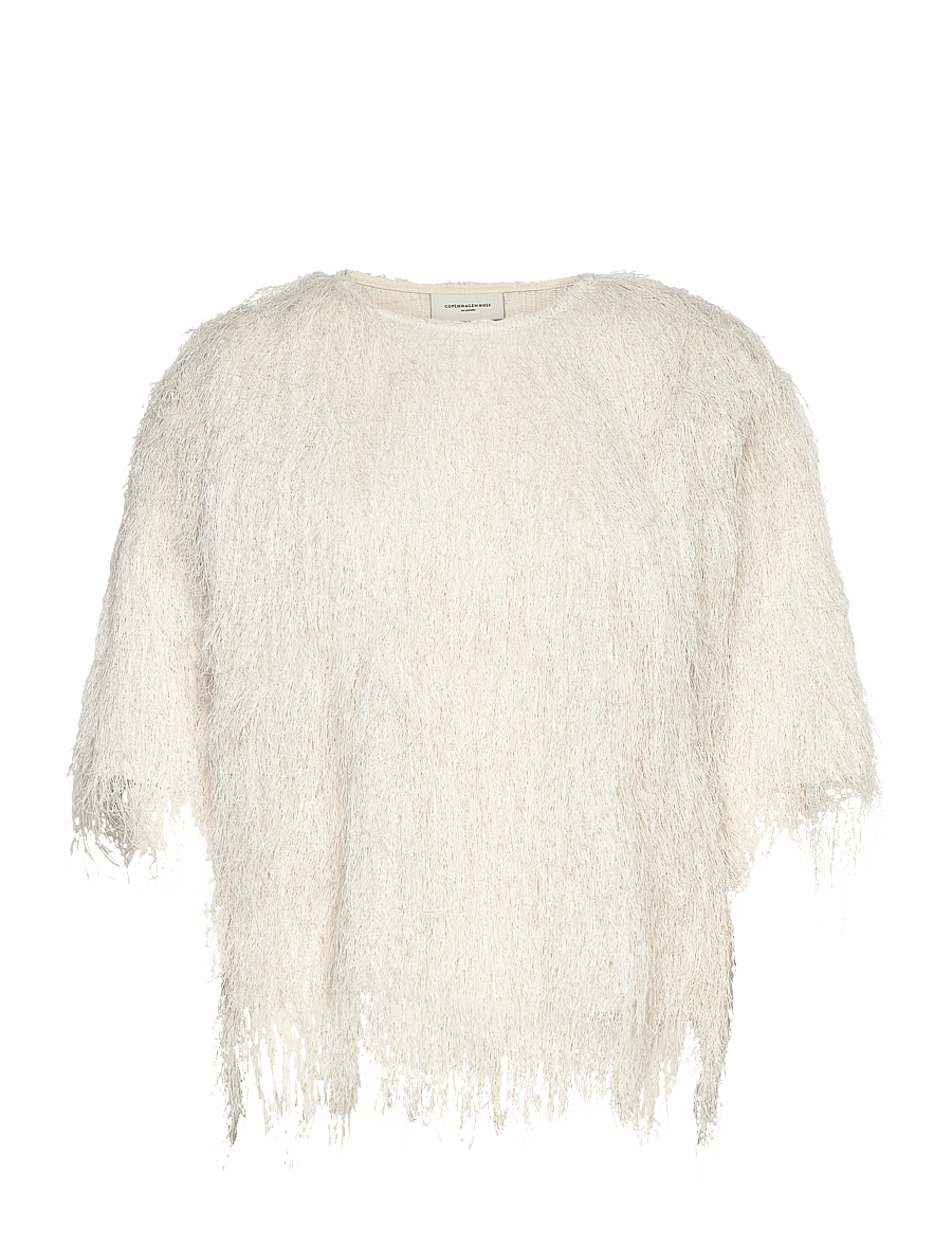 Copenhagen Muse - CMFALLON-TEE - short-sleeved blouses - jet stream - 1
