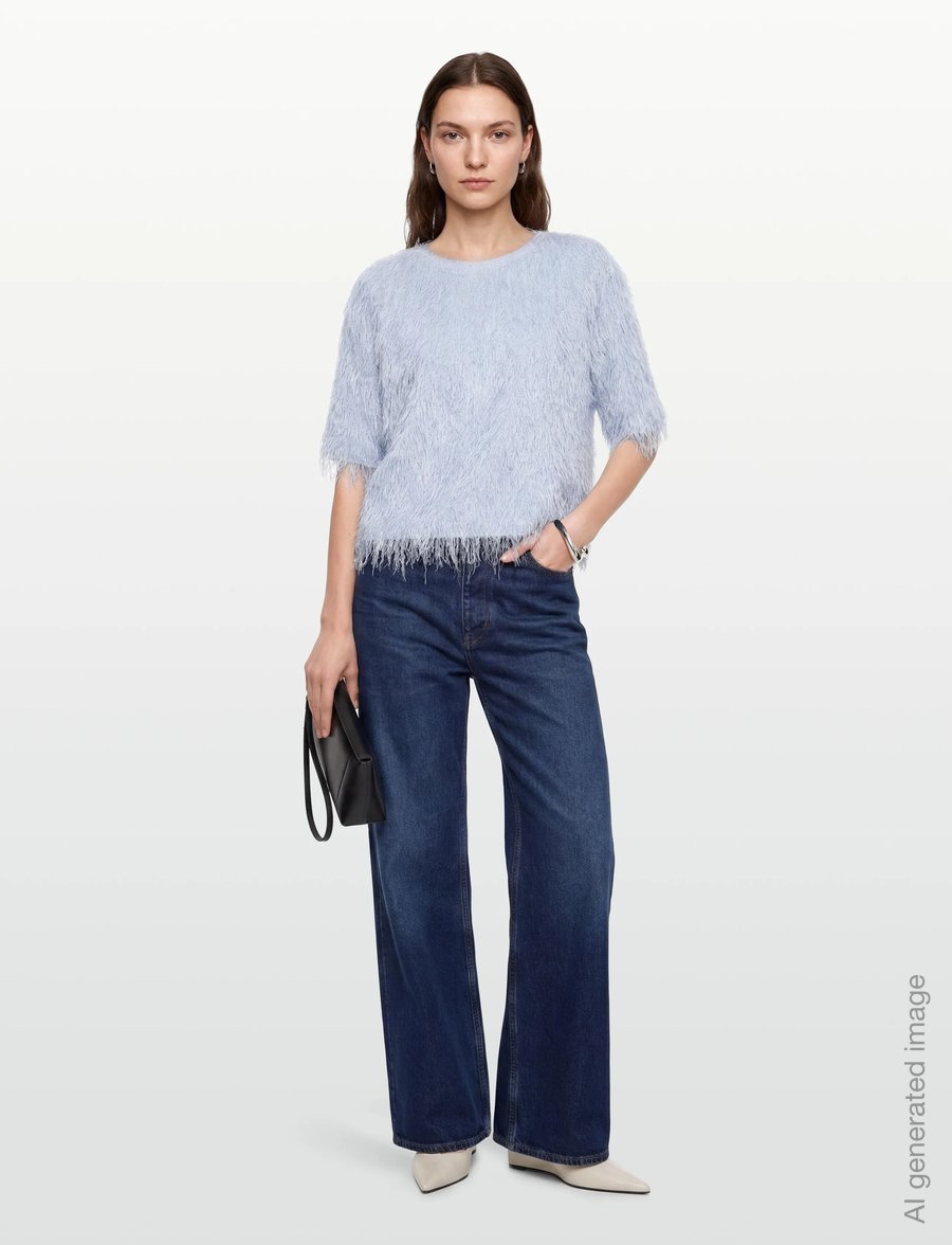 Copenhagen Muse - CMFALLON-TEE - short-sleeved blouses - skyway - 0