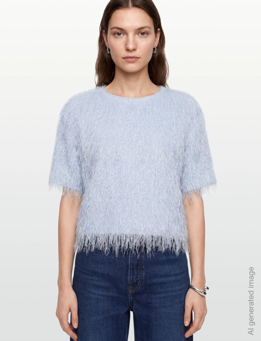 Copenhagen Muse - CMFALLON-TEE - short-sleeved blouses - skyway - 3