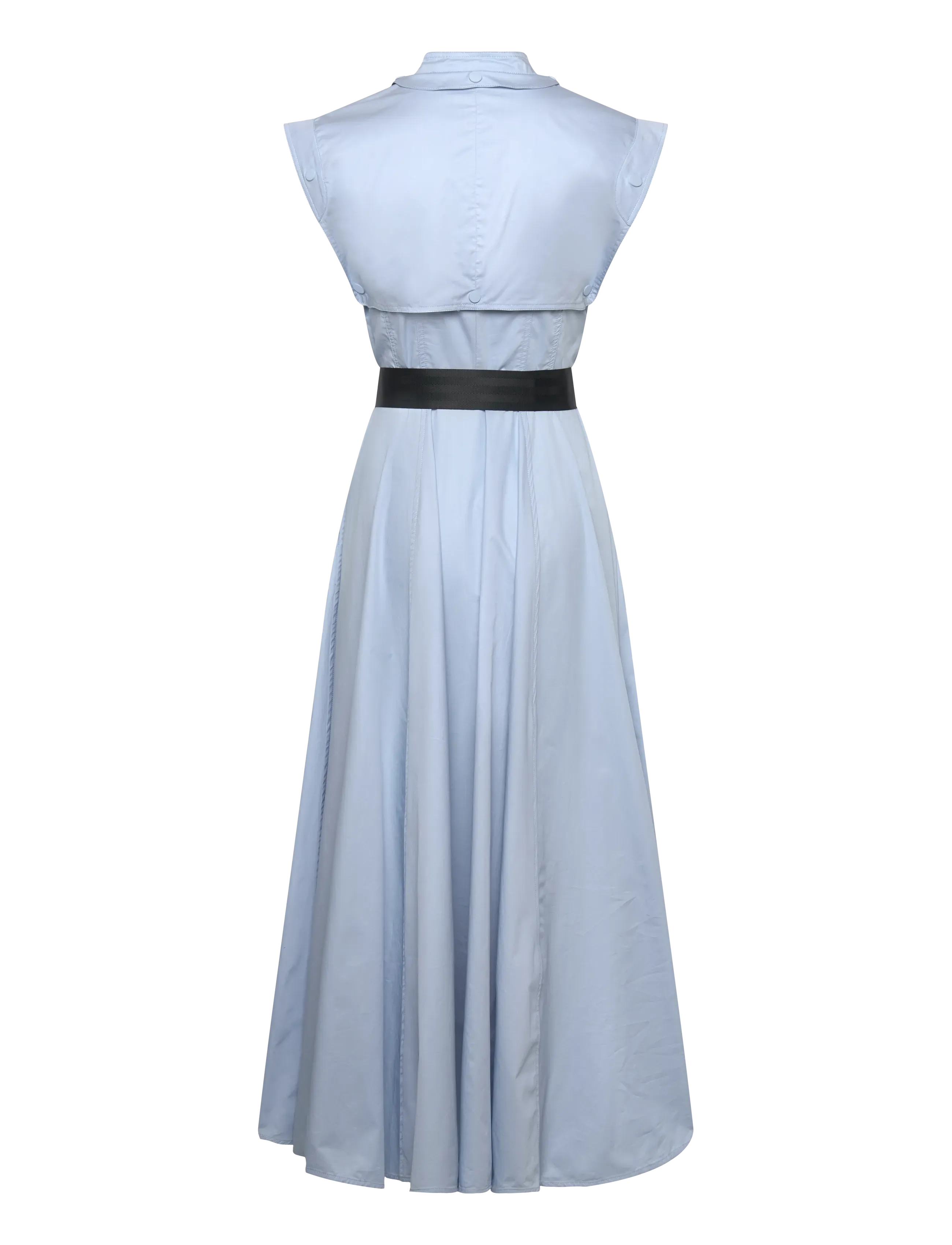 Copenhagen Muse - CMSHIRLEY-DRESS is a long shirt dress in a premium poplin material with a concea - cashmere blue - 1