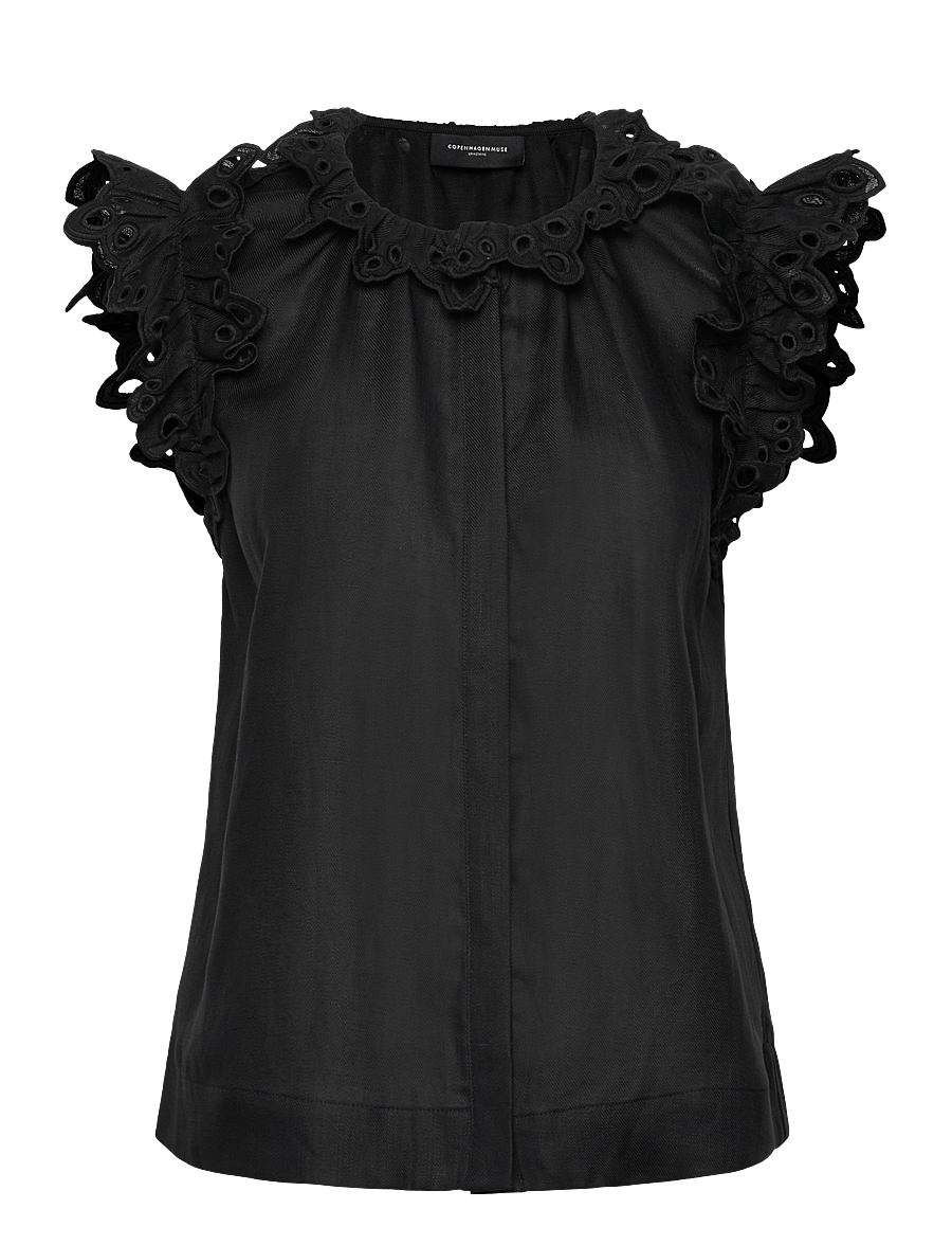 Copenhagen Muse - CMNATULI-SHIRT - Ärmlösa blusar - black - 0