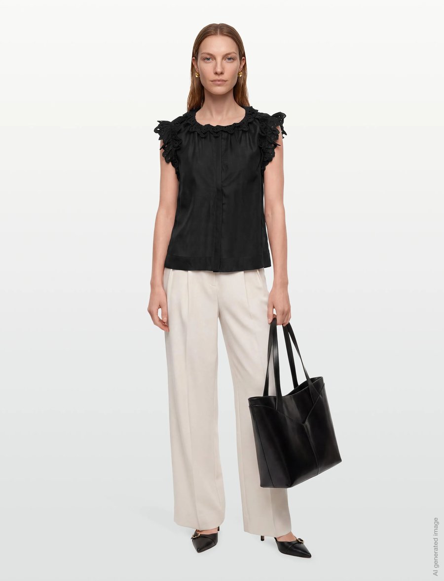 Copenhagen Muse - CMNATULI-SHIRT - varrukateta pluusid - black - 0