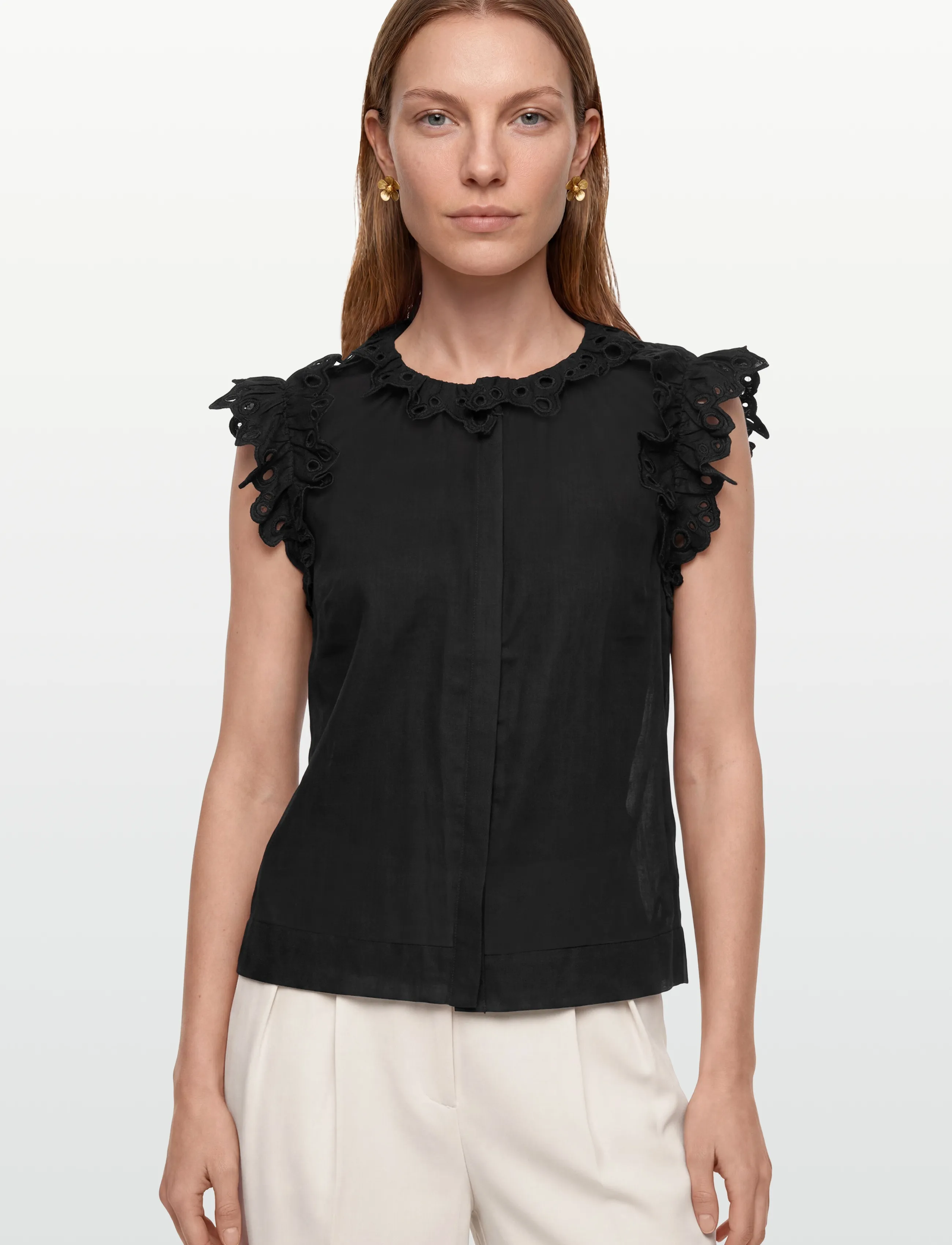 Copenhagen Muse - CMNATULI-SHIRT - Ærmeløse bluser - black - 3