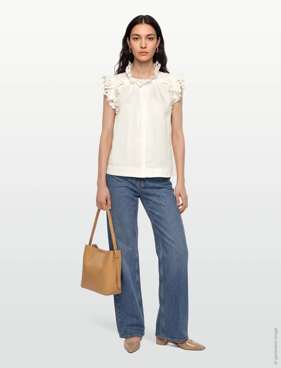 Copenhagen Muse - CMNATULI-SHIRT - Ærmeløse bluser - jet stream - 0