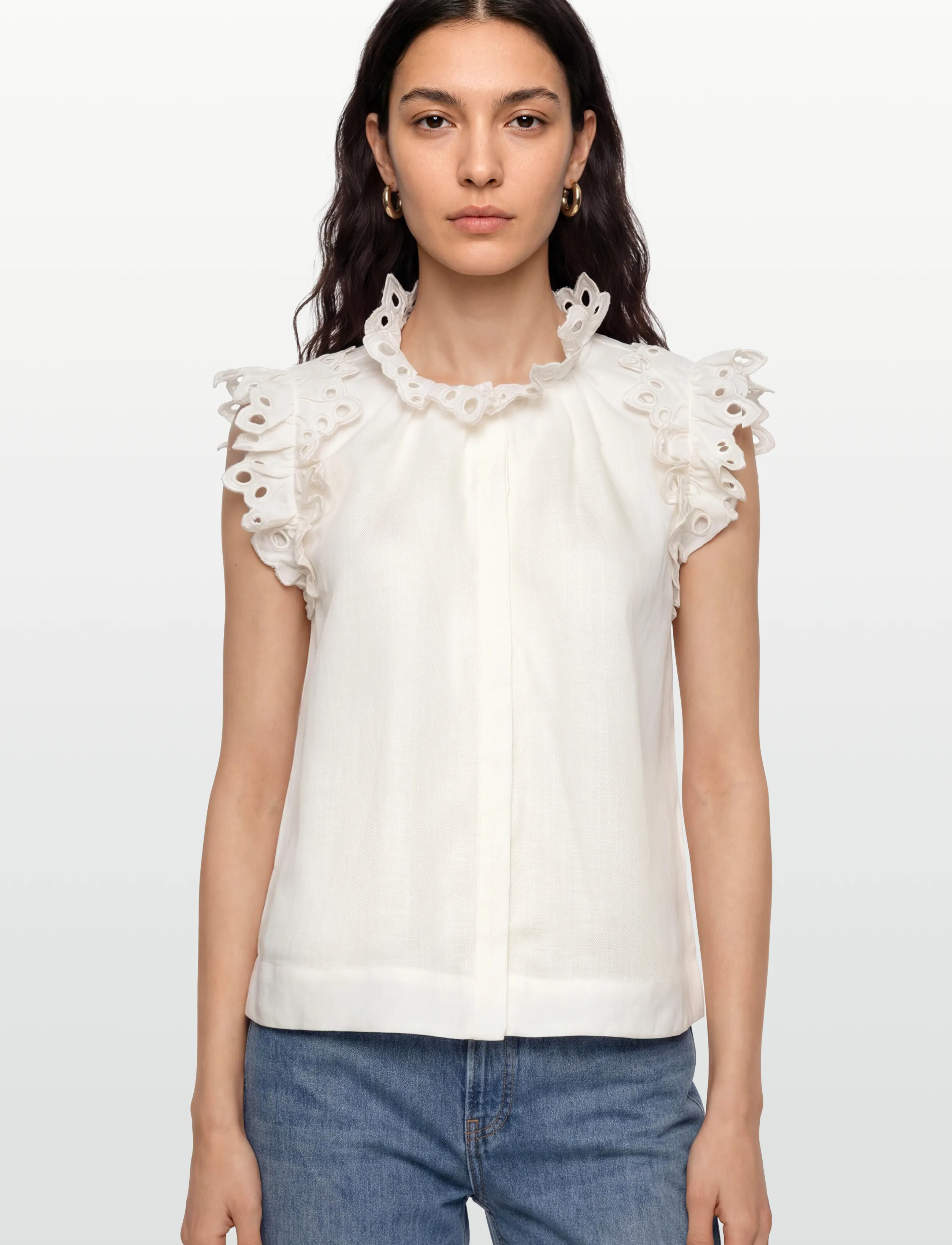 Copenhagen Muse - CMNATULI-SHIRT - sleeveless blouses - jet stream - 3