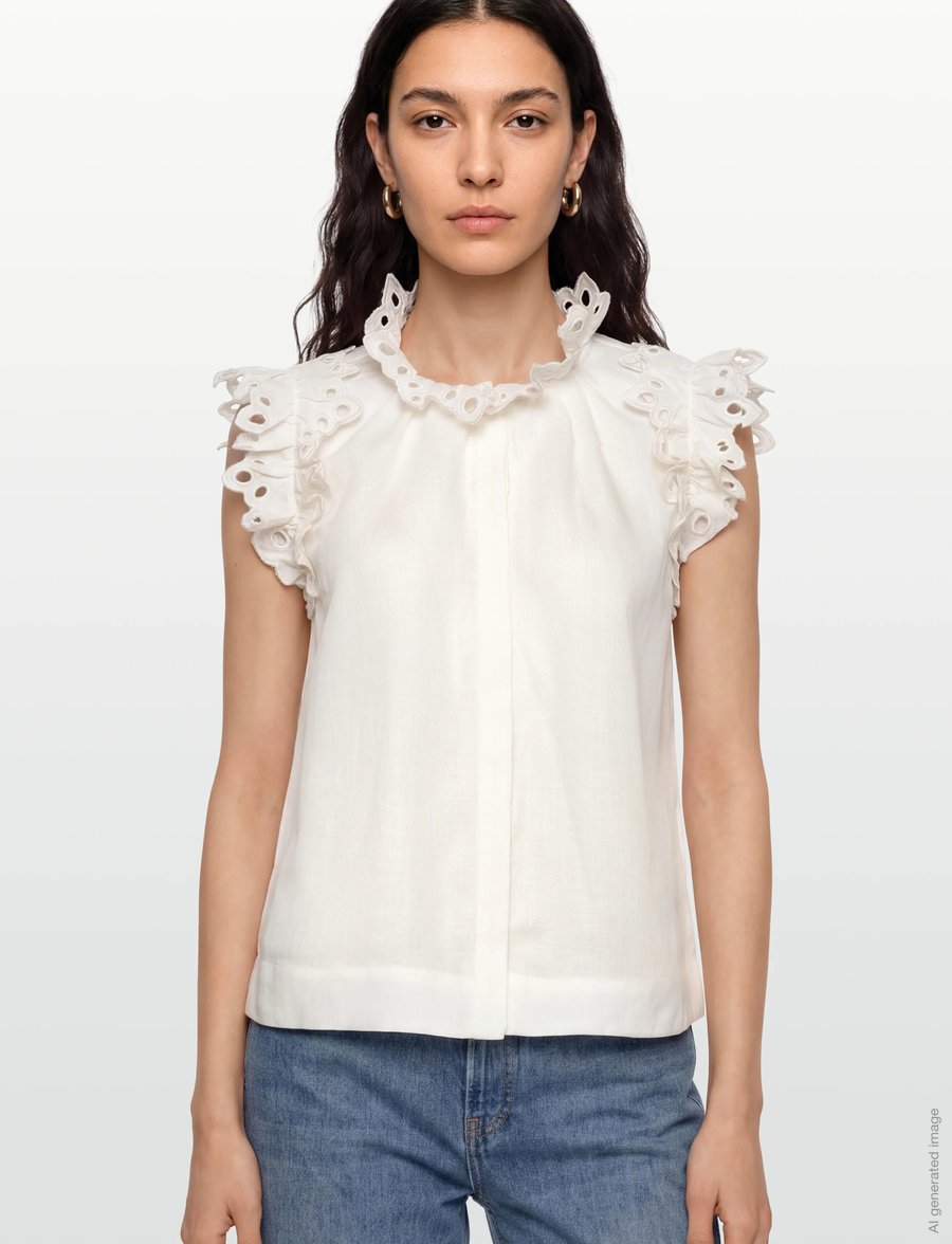Copenhagen Muse - CMNATULI-SHIRT - Ærmeløse bluser - jet stream - 3